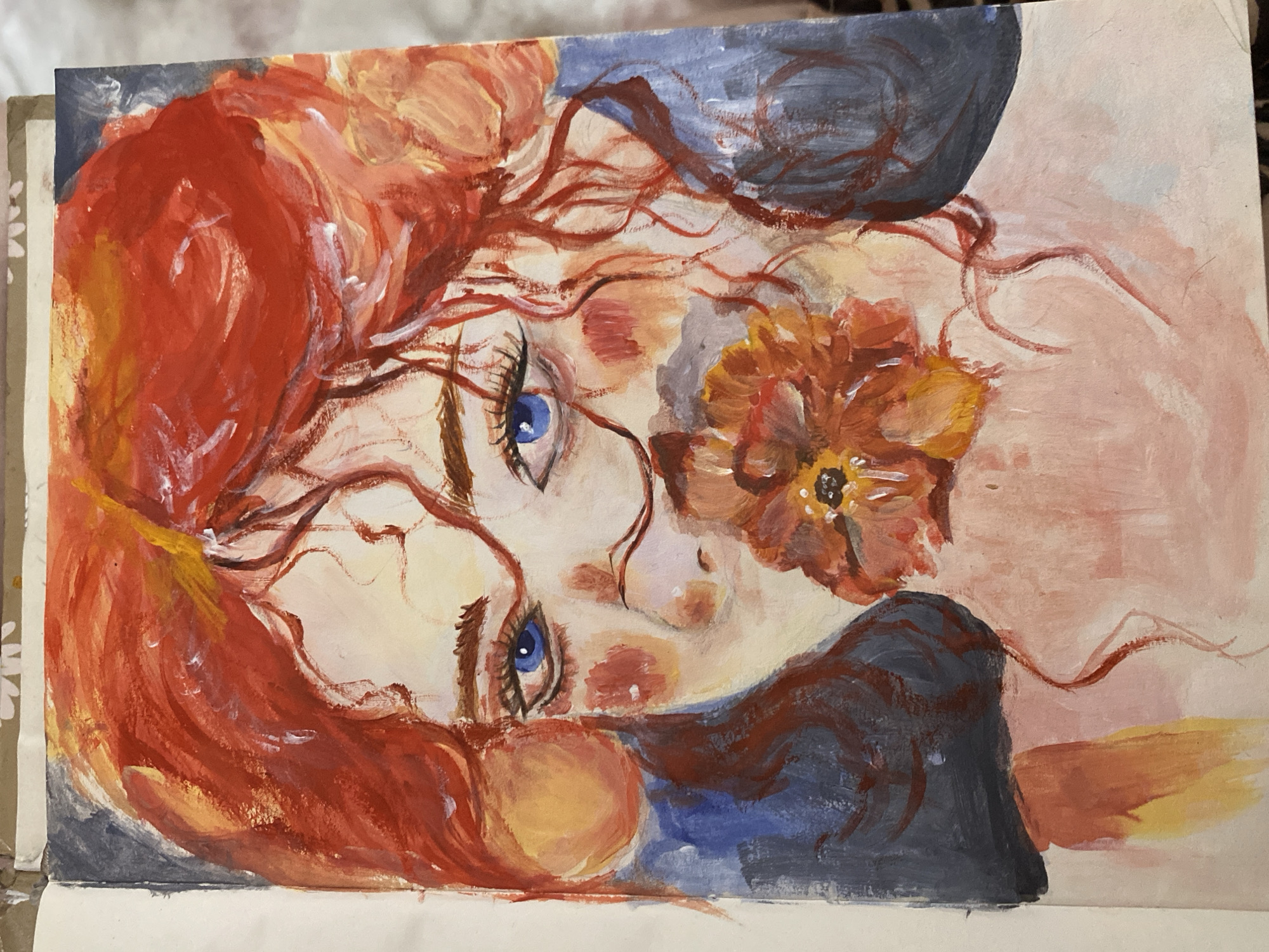 Dark, surreal sketchbook art from a single session in Zhmerynka