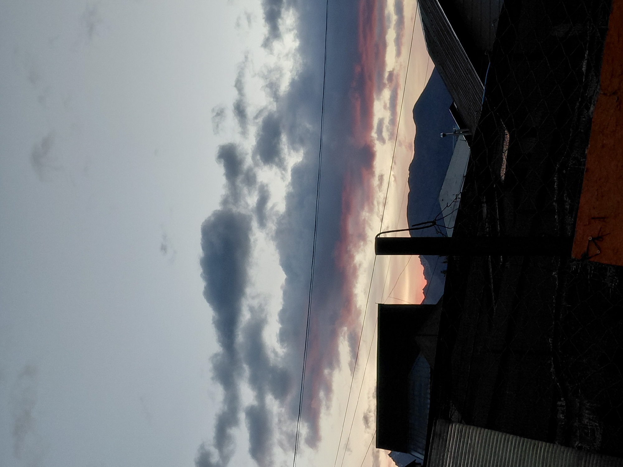 Dawn or dusk sky captured in Ushuaia, Argentina
