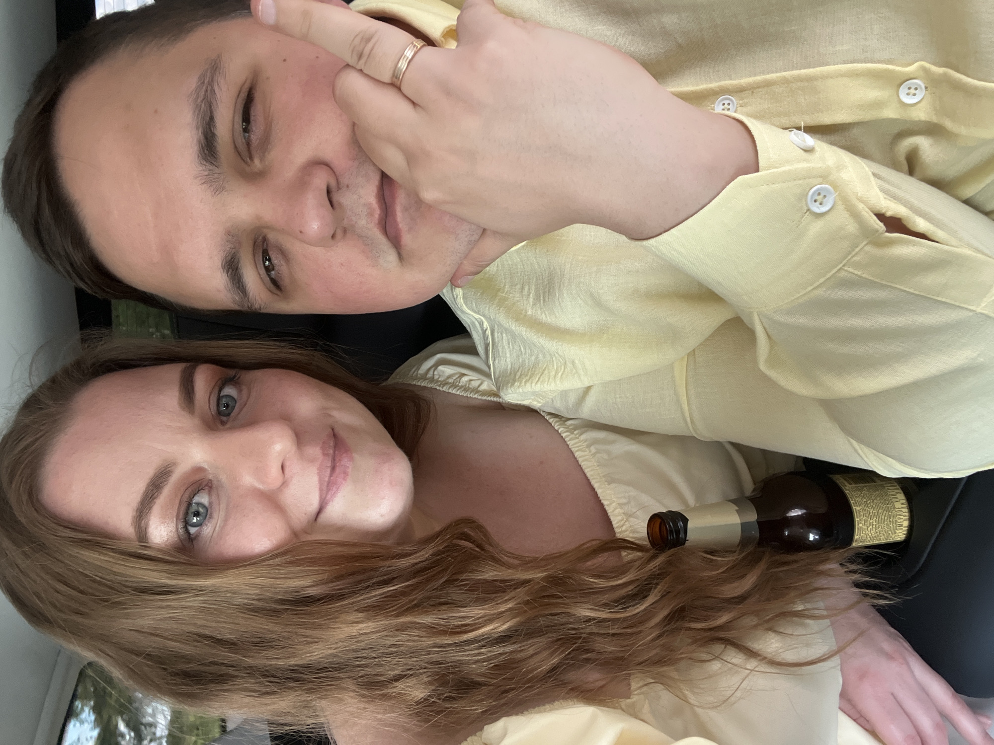 Couple Takes Selfie in Vehicle in Sharapovo