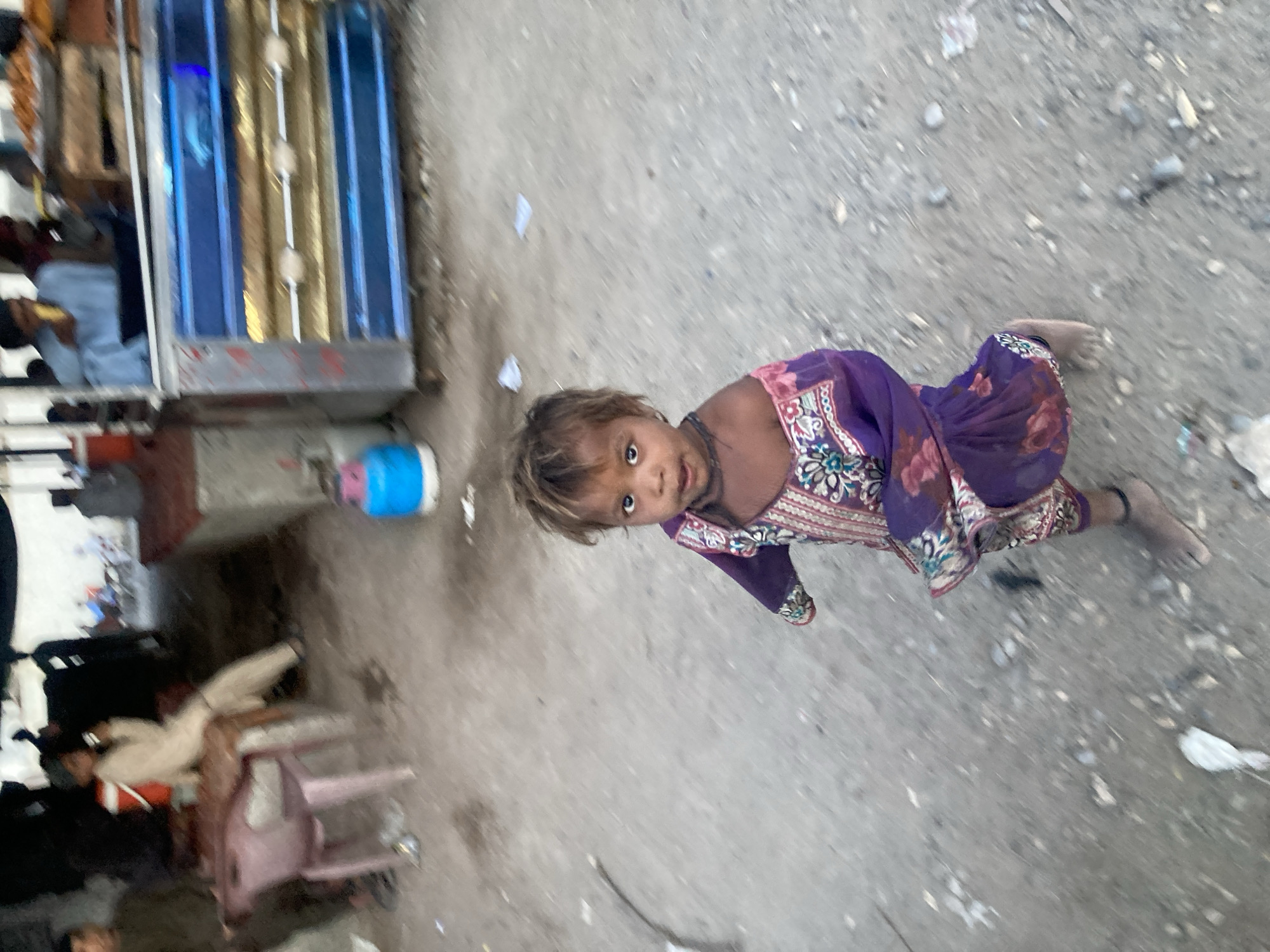 Child photographed in outdoor setting in Uthal, Pakistan