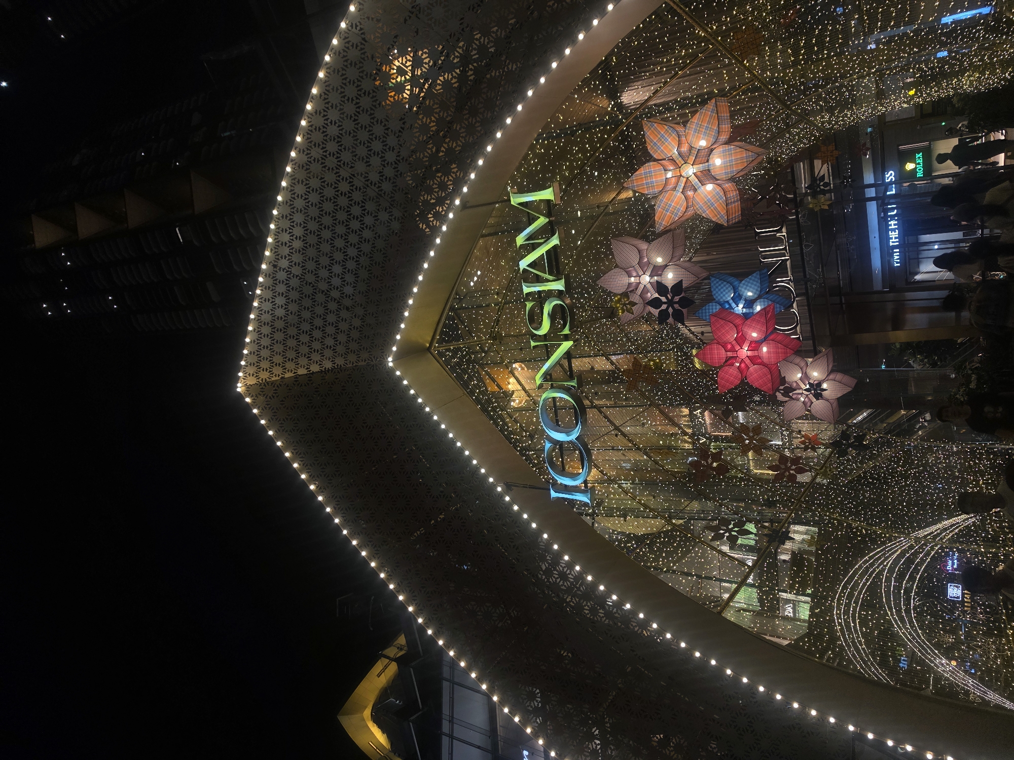Bangkok shopping malls showcase decorative installations and cultural displays