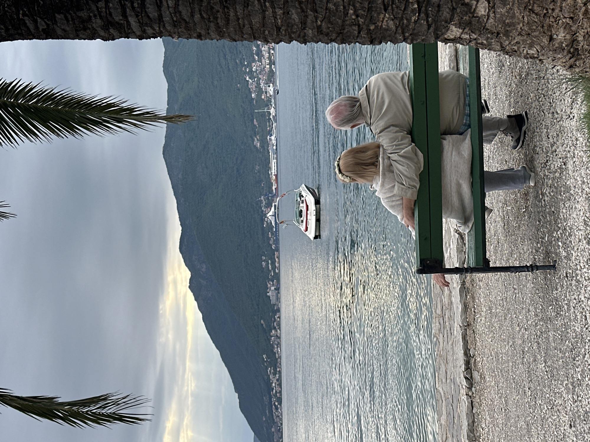 Quiet afternoon scene unfolds along Donja Lastva waterfront