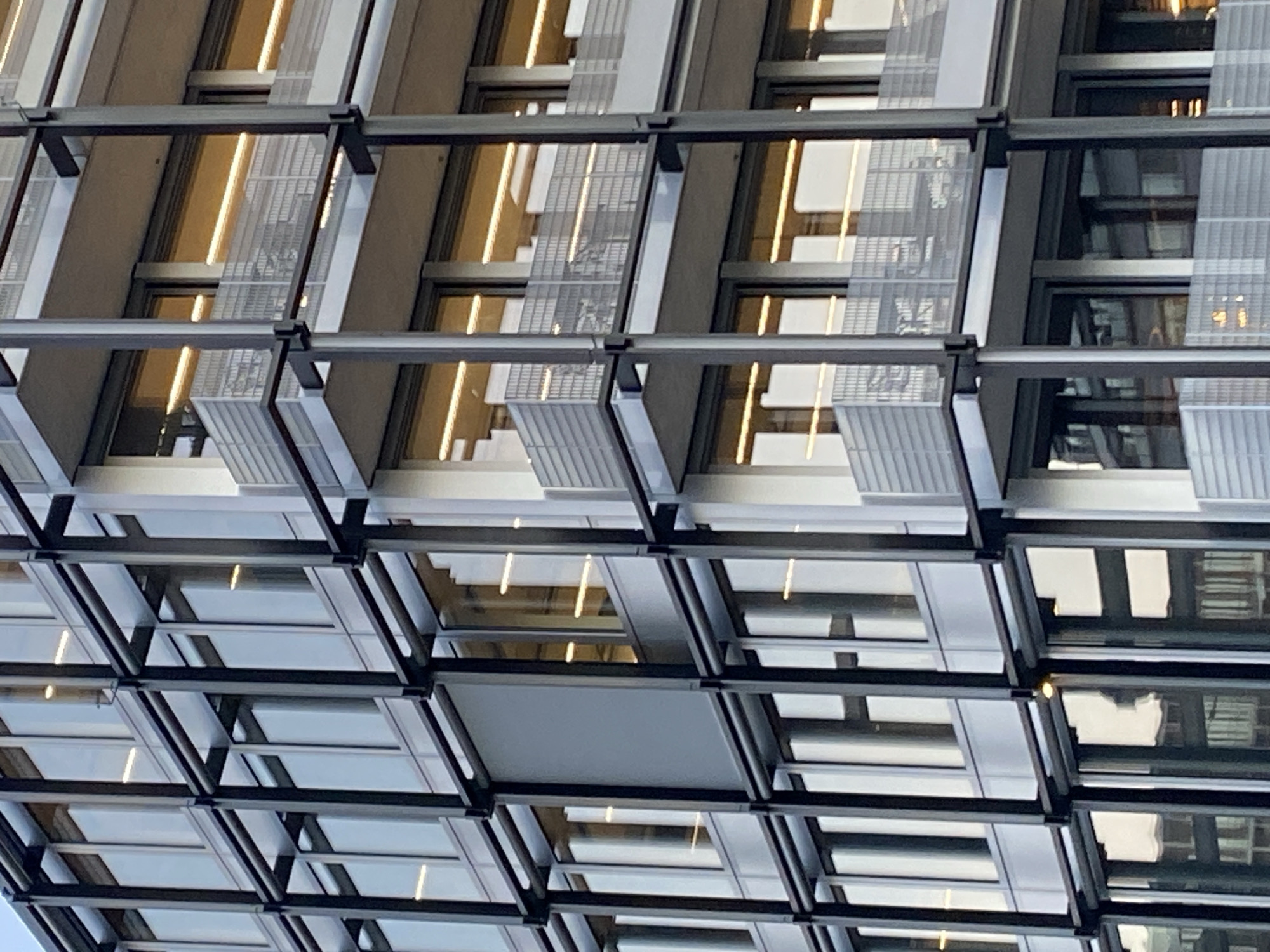 Modern building facade captured in early morning Lucerne