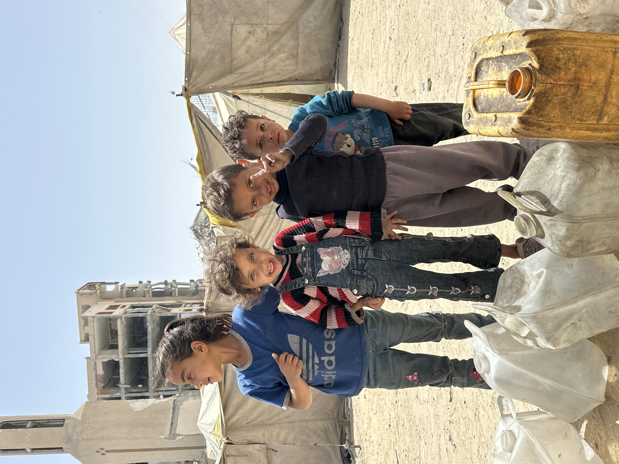 Children continue daily life amid Gaza's war damage