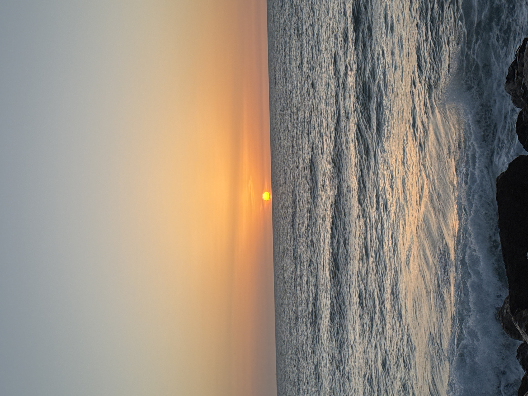 Sunset captured over Mediterranean from Tel Aviv beaches