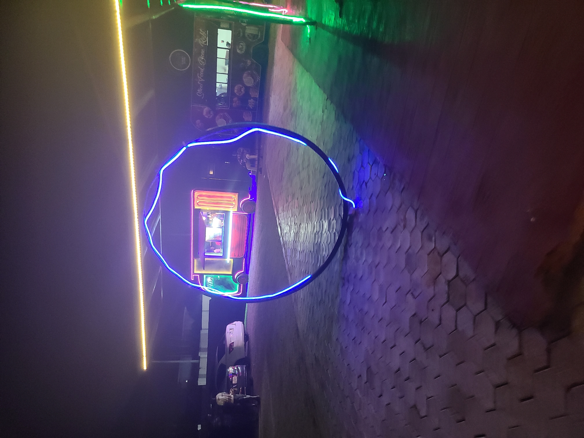 Neon-lit food trucks draw evening crowds in Jos, Nigeria