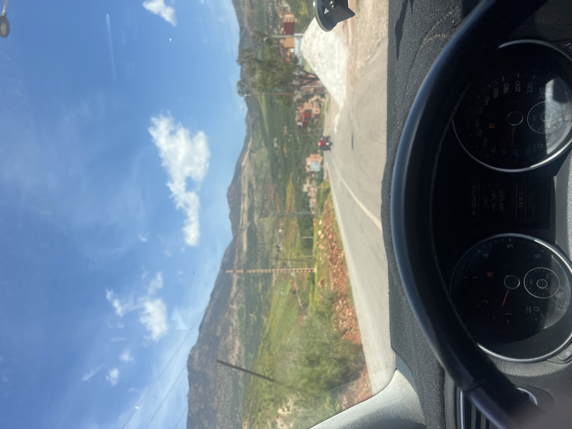 Vehicle journey documented through Ouaouizert Morocco mountains April 2026