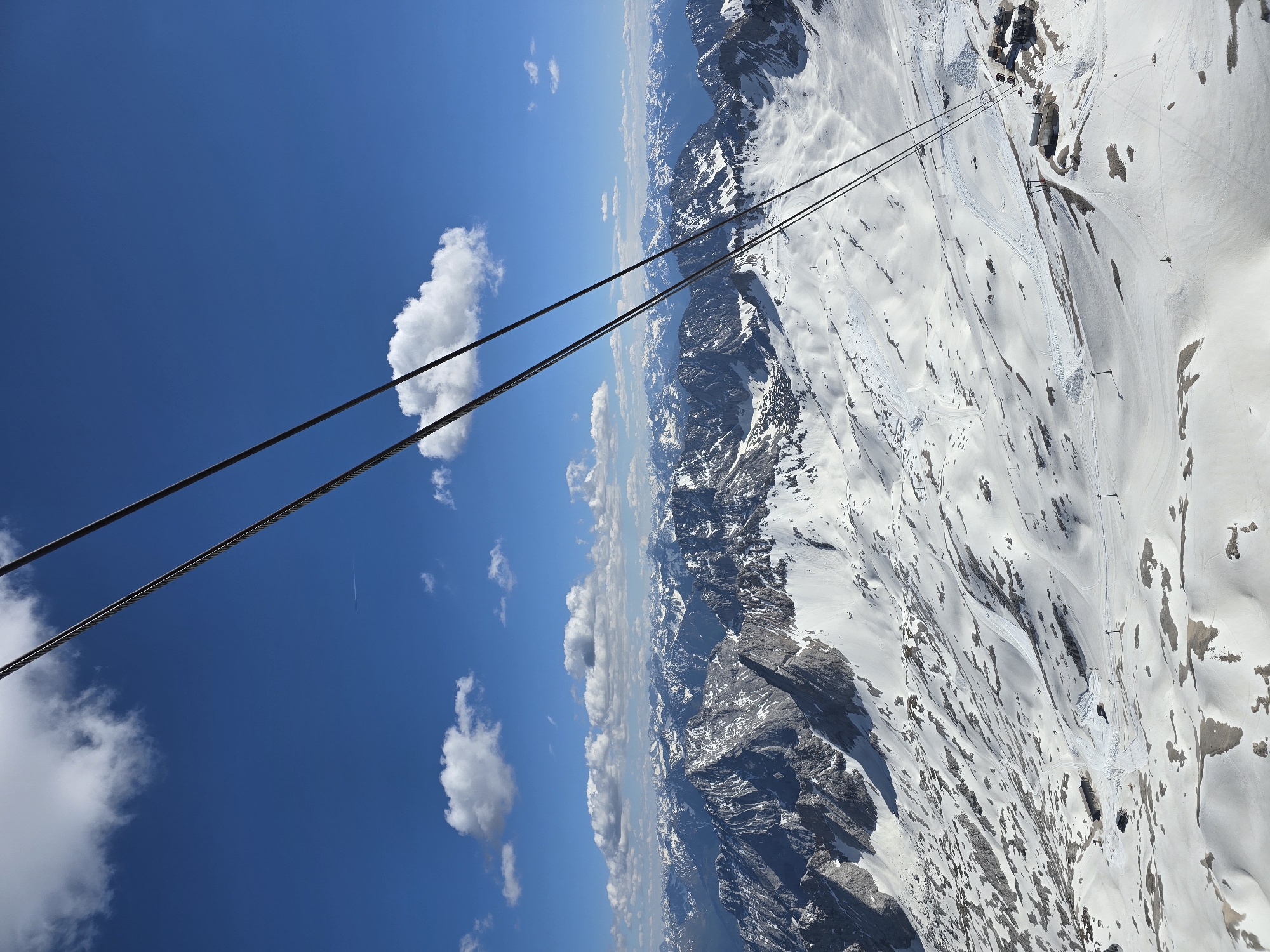 Alpine peaks viewed from above near Zugspitze, Bavaria