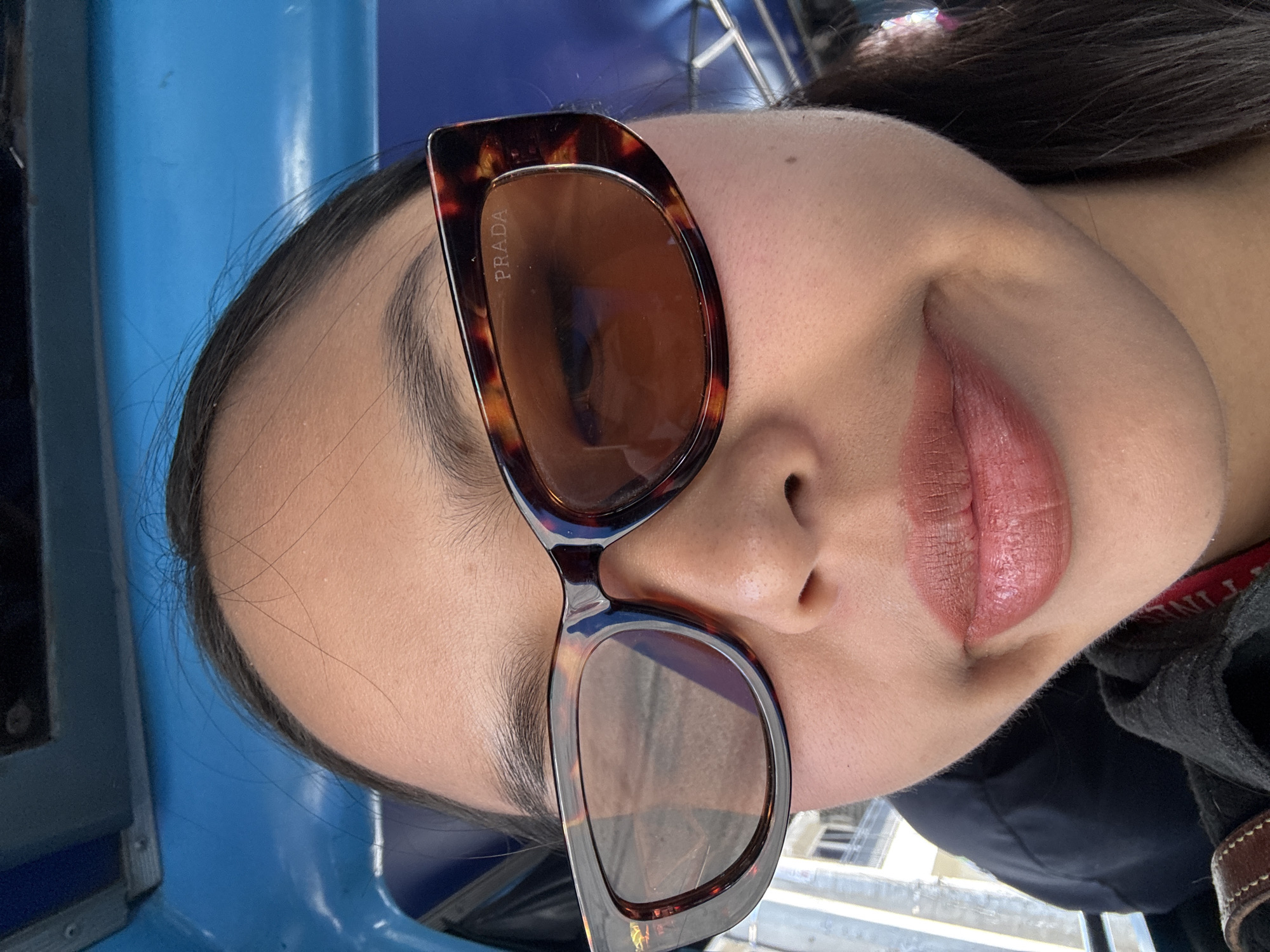 Woman in Prada sunglasses spotted on public transport in Davao