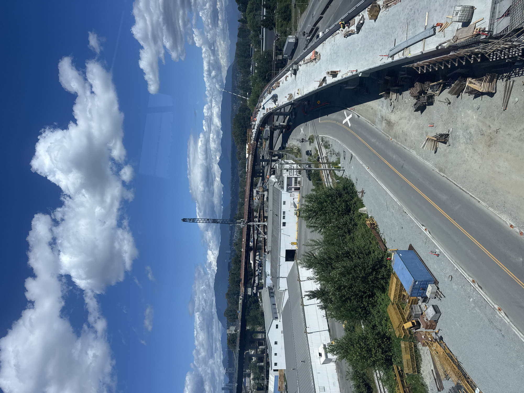 Port Mann Bridge construction site, Surrey BC