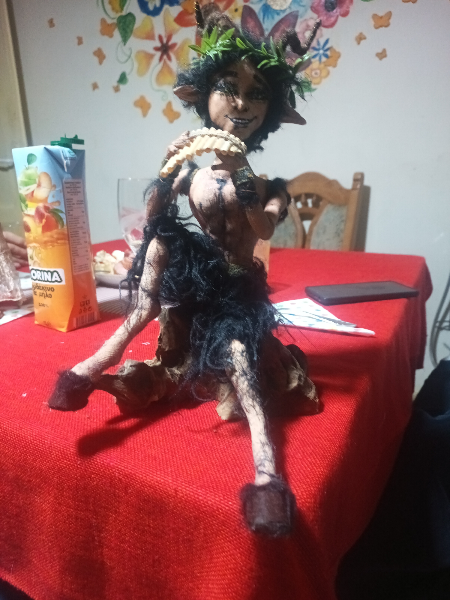 Fantasy doll collection displayed indoors in Silistra, Bulgaria