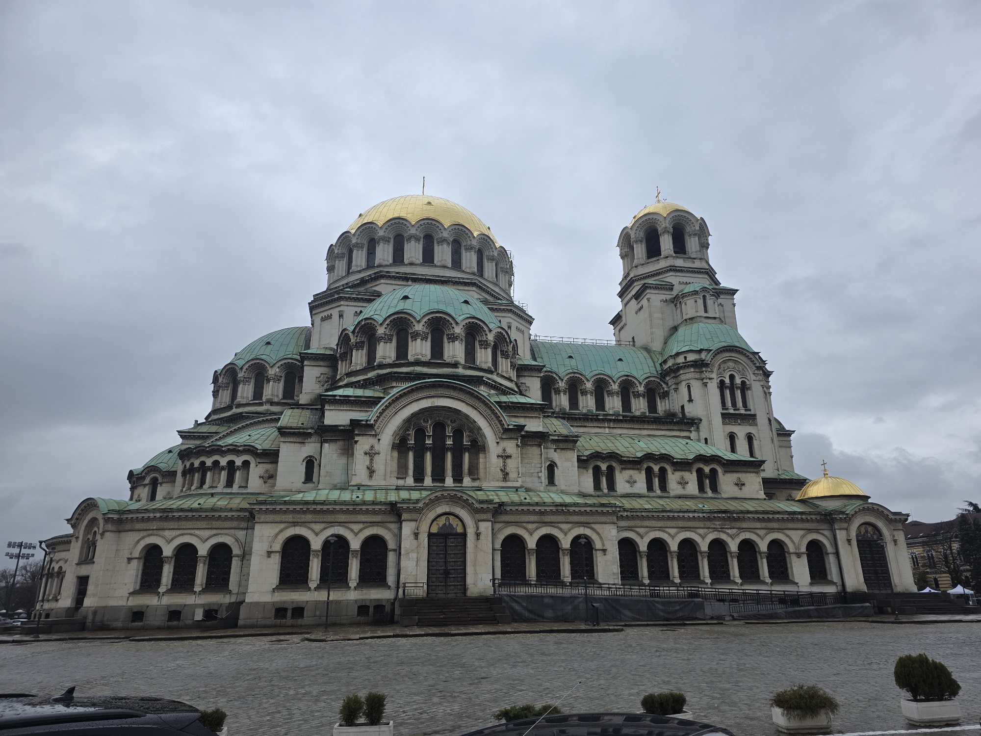 Morning scenes captured around Alexander Nevsky Cathedral, Sofia