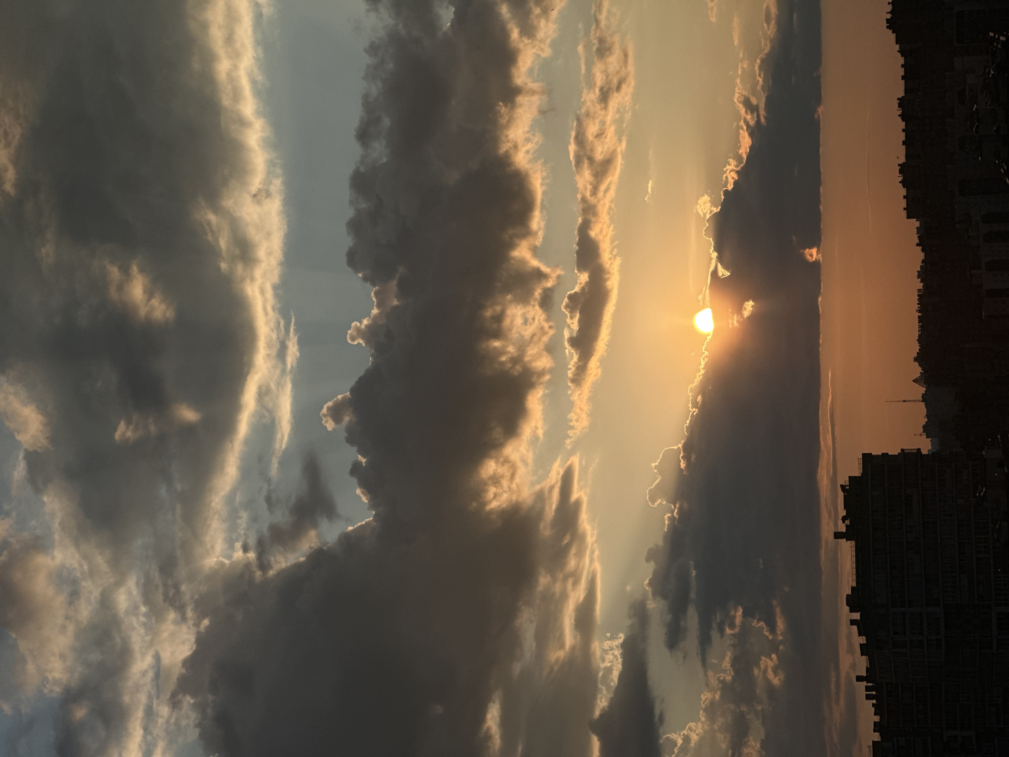 Sunset skies and cityscapes across a Russian summer evening