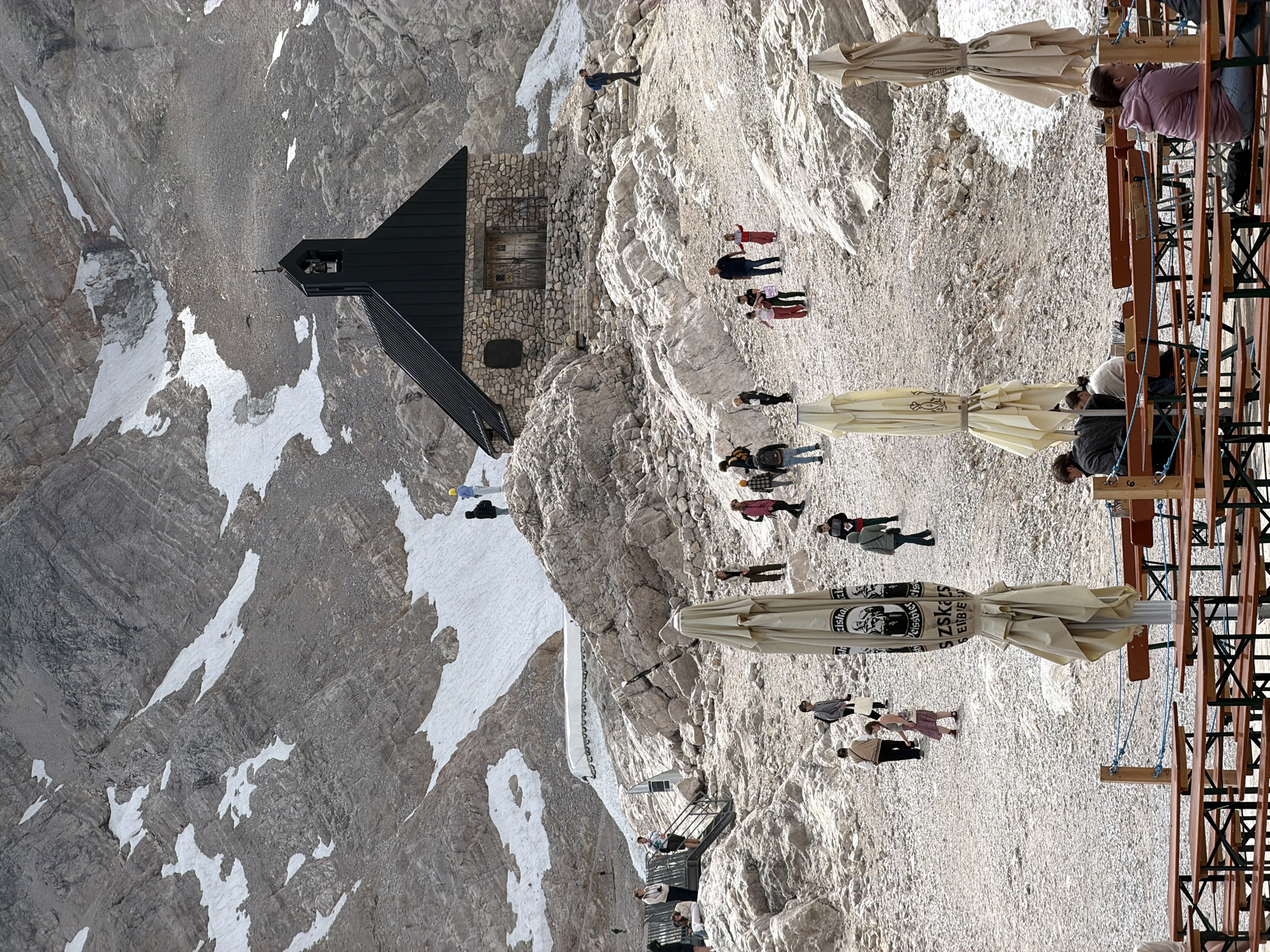 Summer alpine scene above Garmisch-Partenkirchen, snow and all