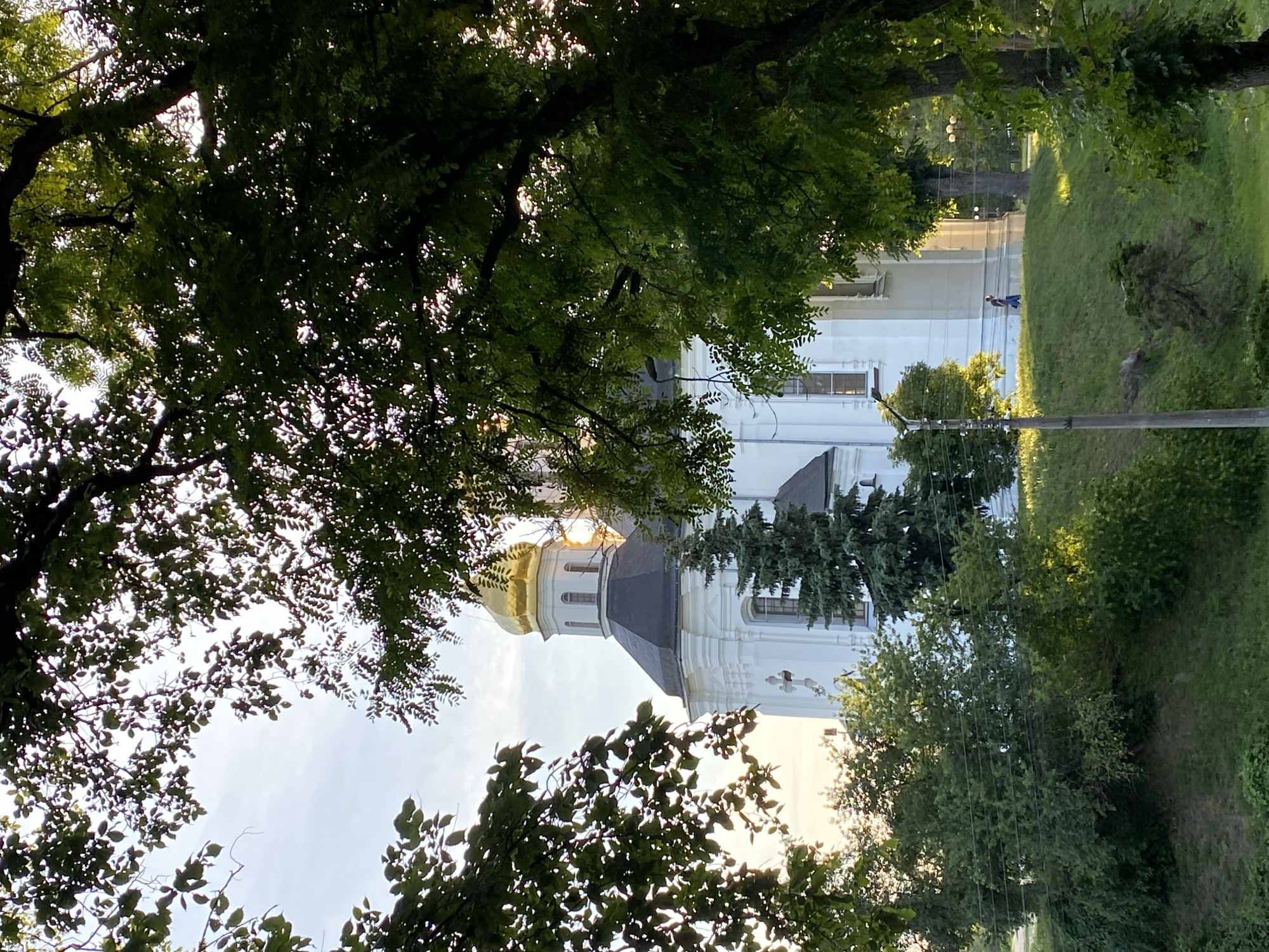 Golden hour to dusk at Chernihiv's hilltop churches and cannon embankment