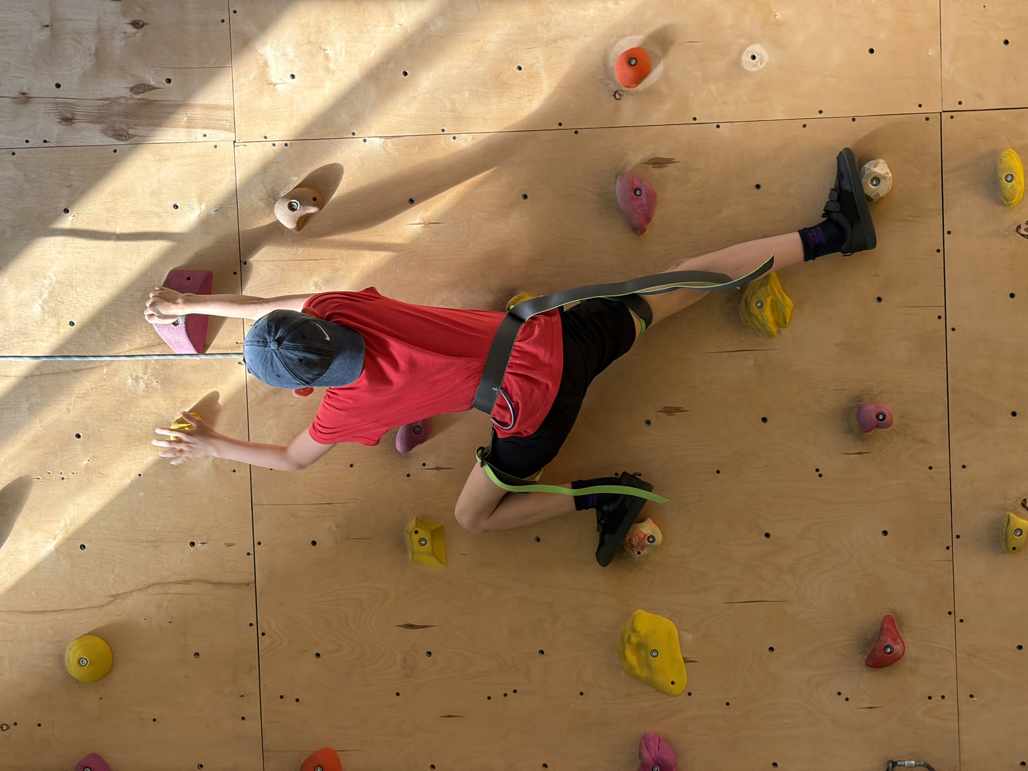 Children enjoy morning indoor rock climbing session in Izhevsk