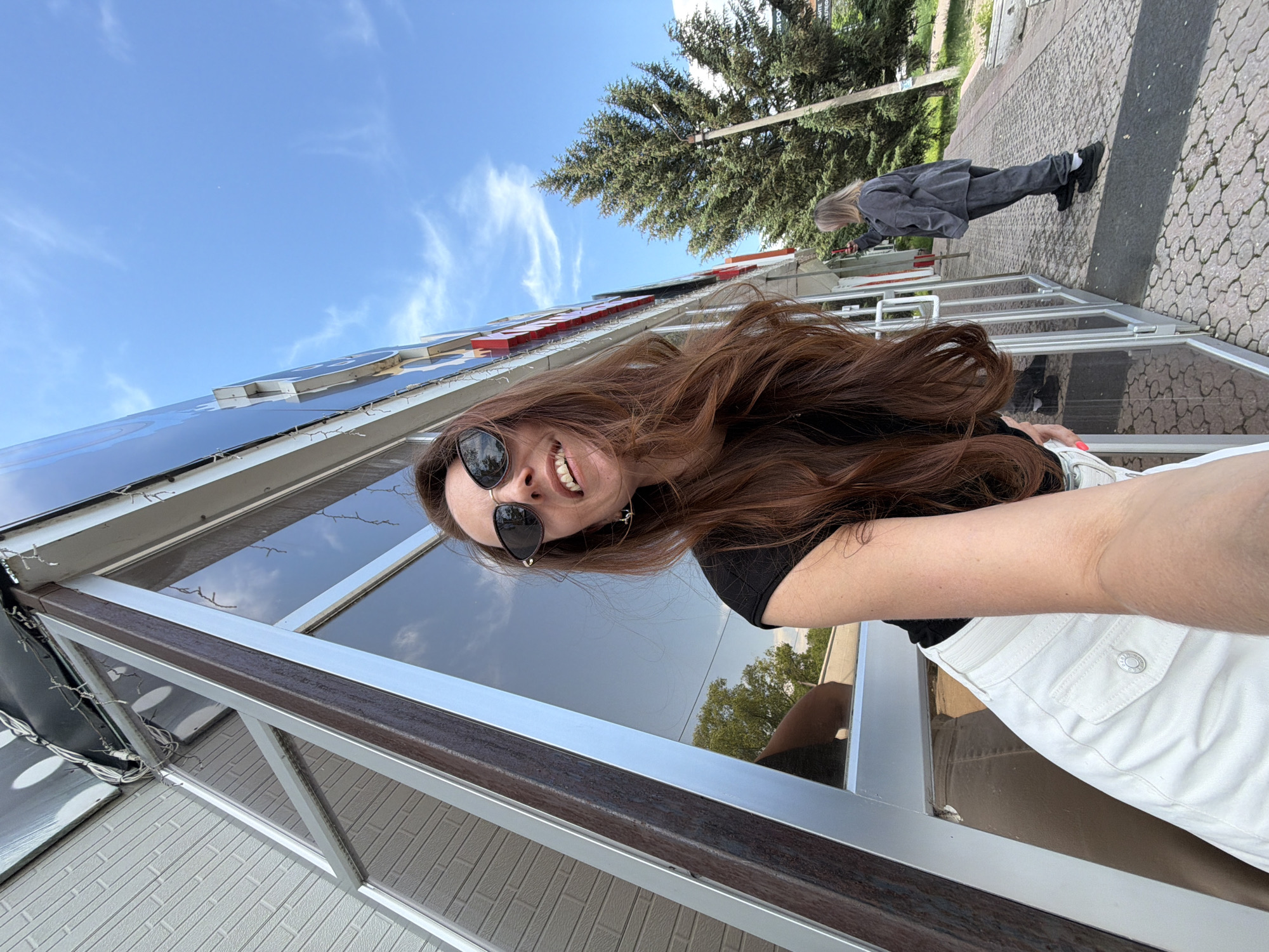 Two women document early morning outing with selfies in Birobidzhan