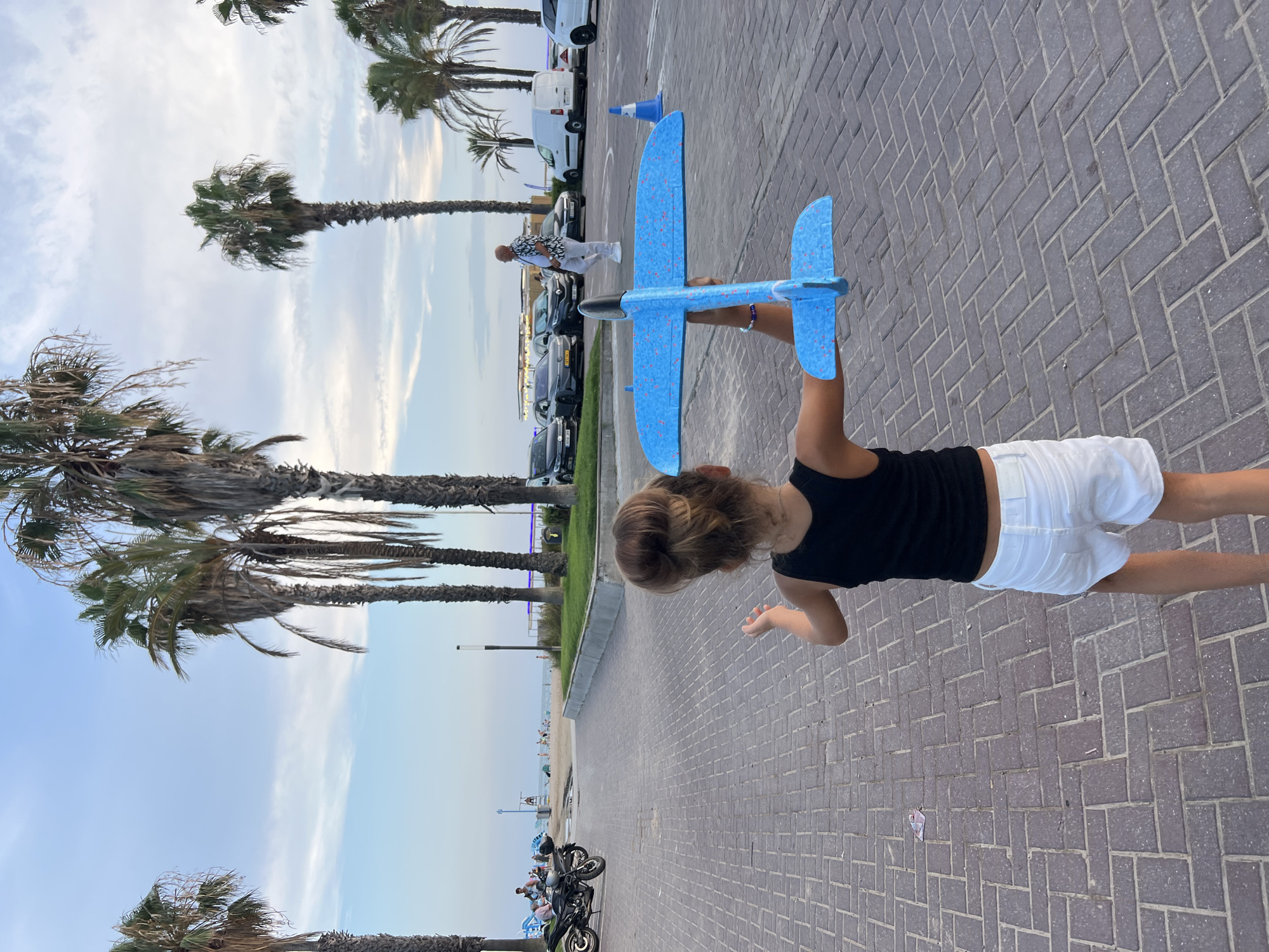 Salou promenade, late afternoon into sunset