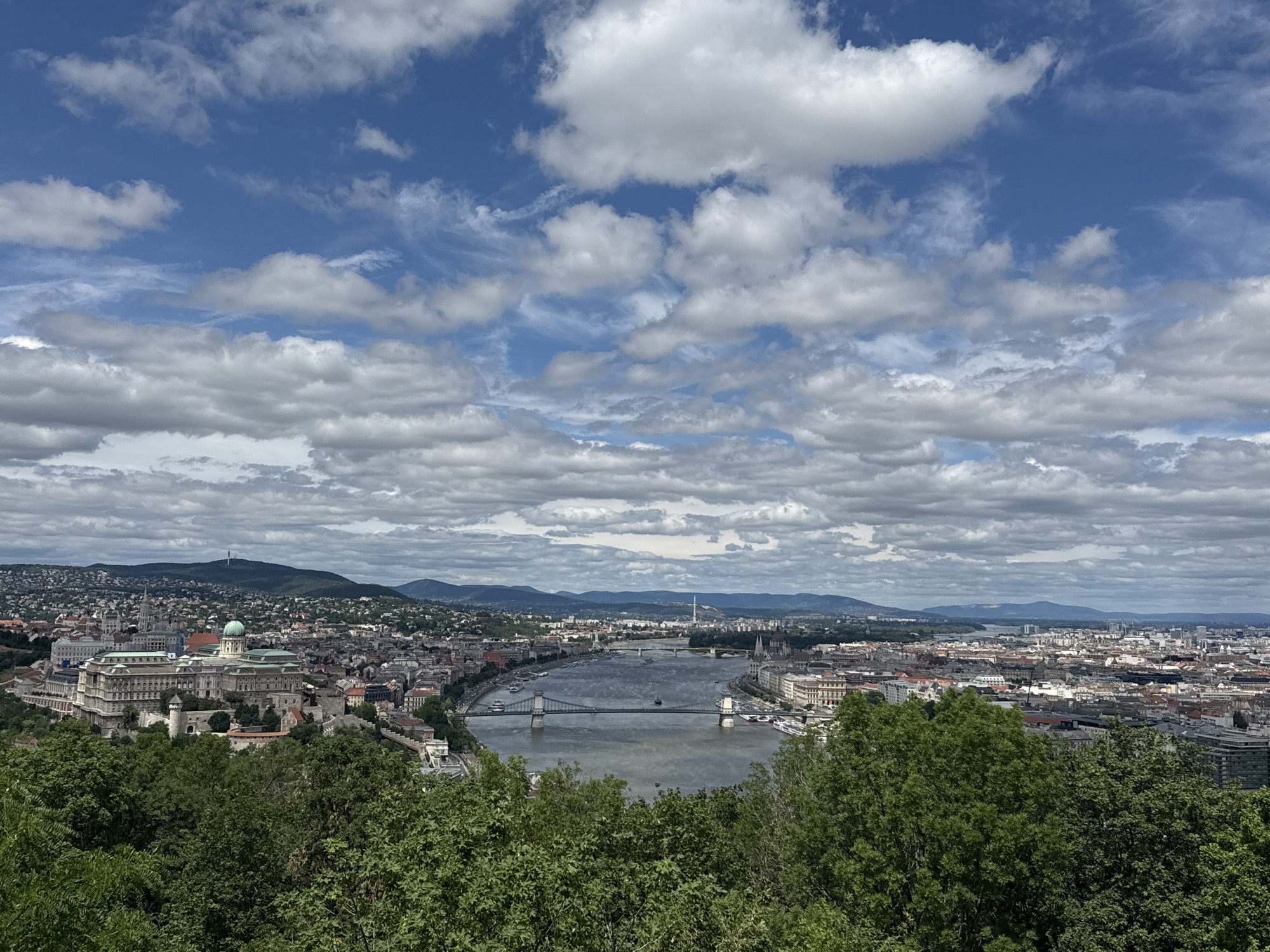 Tourist documents comprehensive sightseeing tour of Budapest landmarks