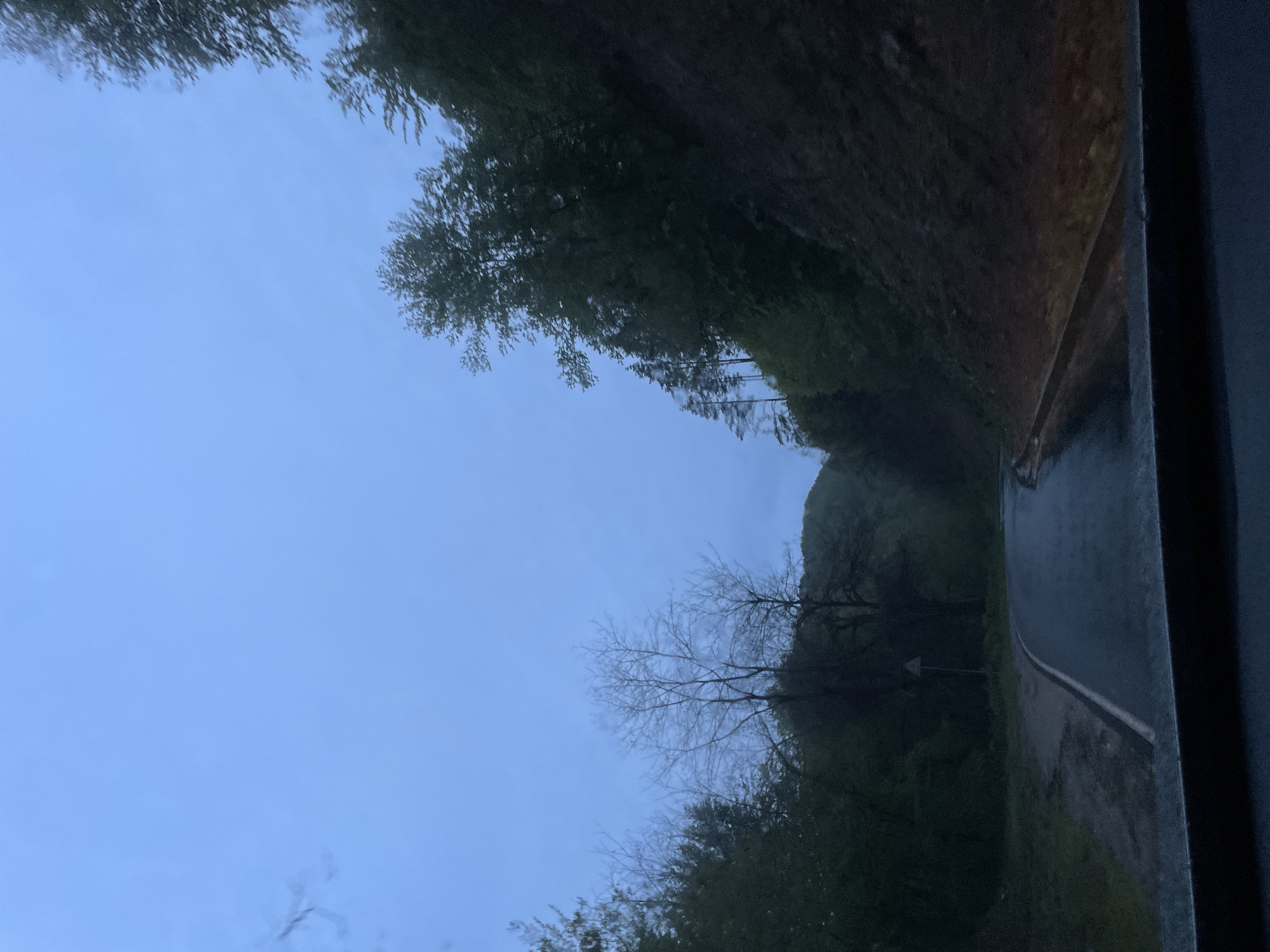 Rainy drive through Bulgarian mountains near Alamovtsi documented
