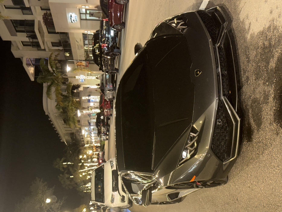 Luxury sports cars spotted on Naples street during early morning