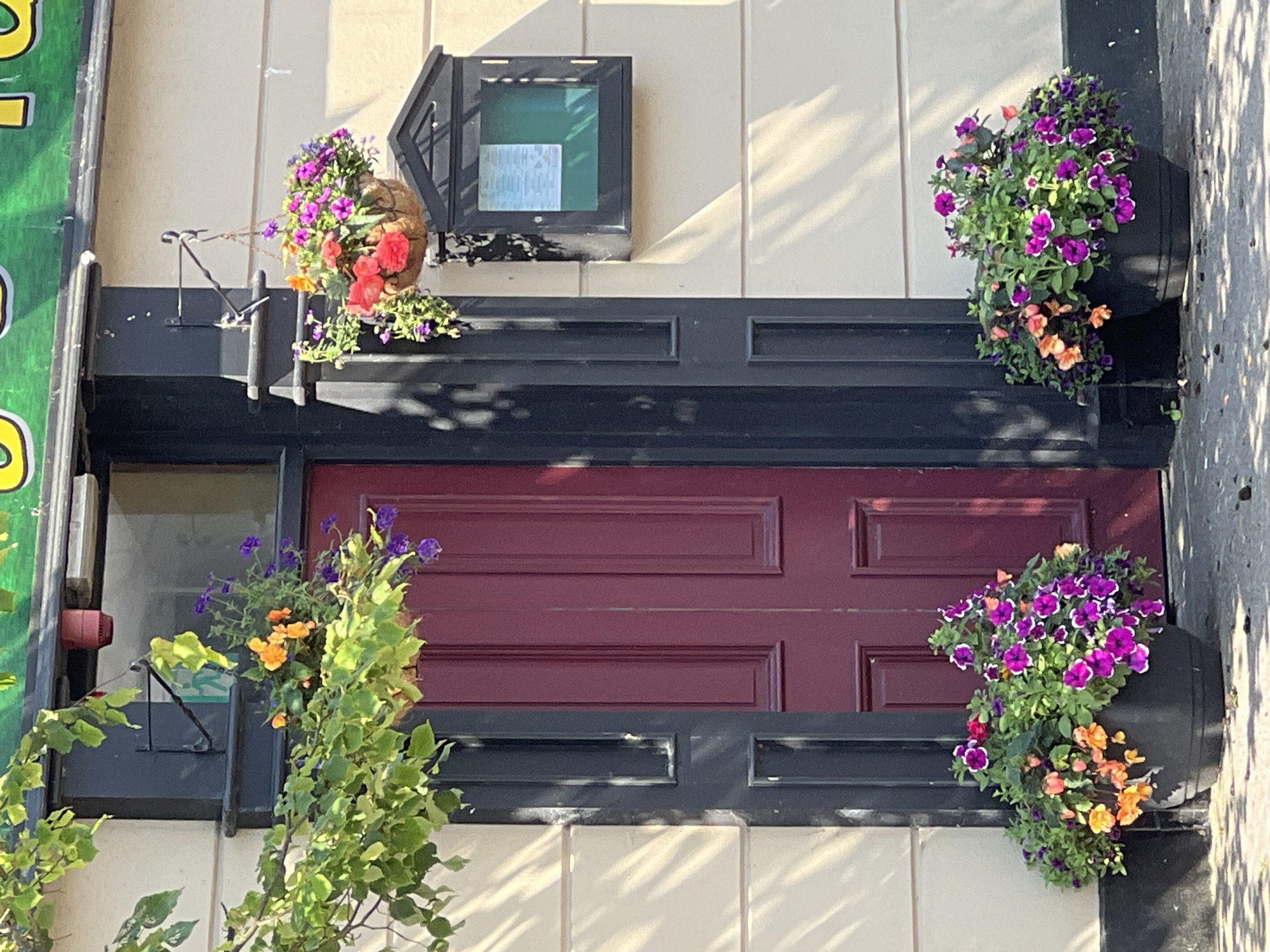 Street-level details from a quiet Donegal village