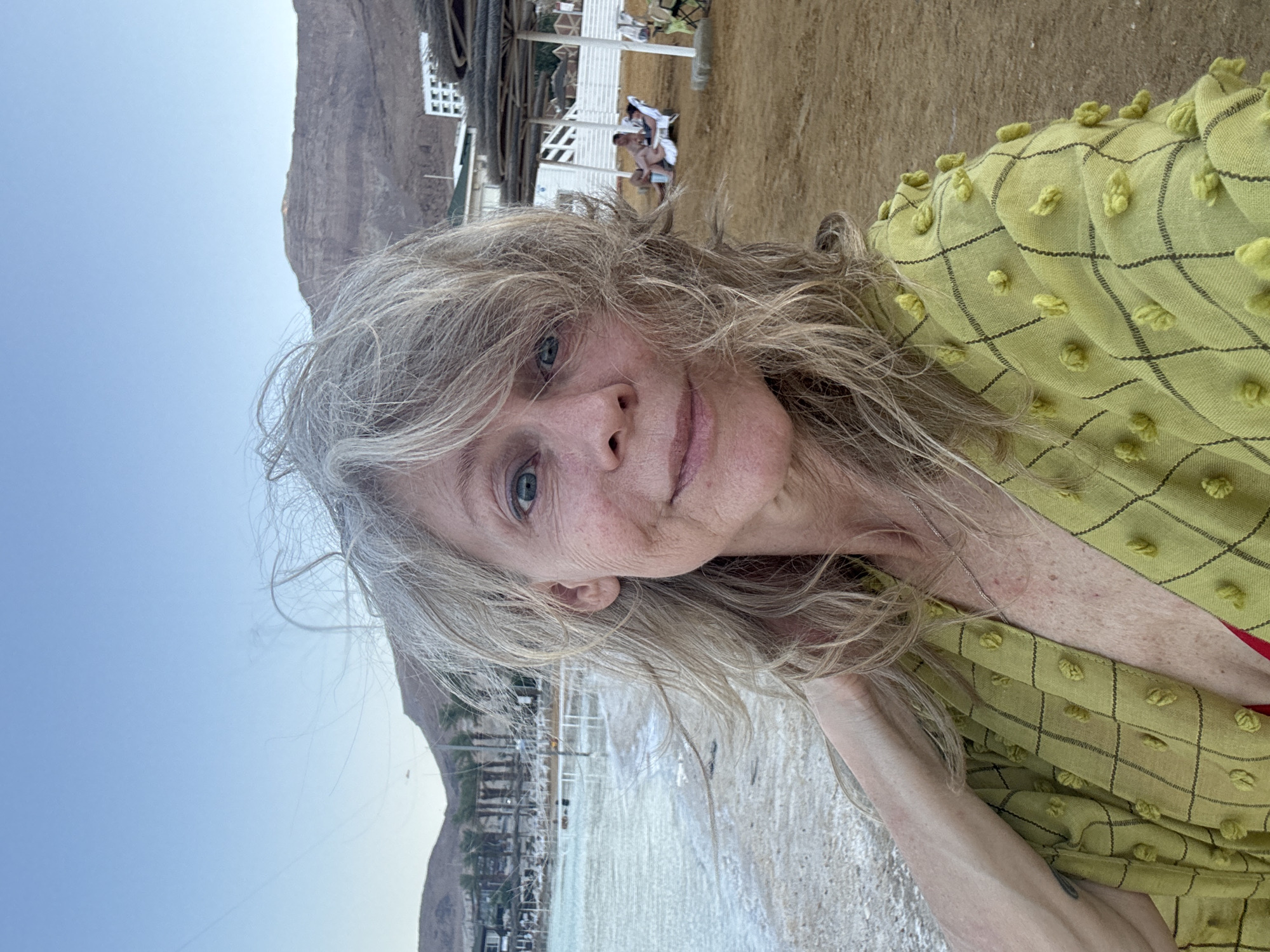 Portraits and landscapes at the Dead Sea's salt-crusted shore