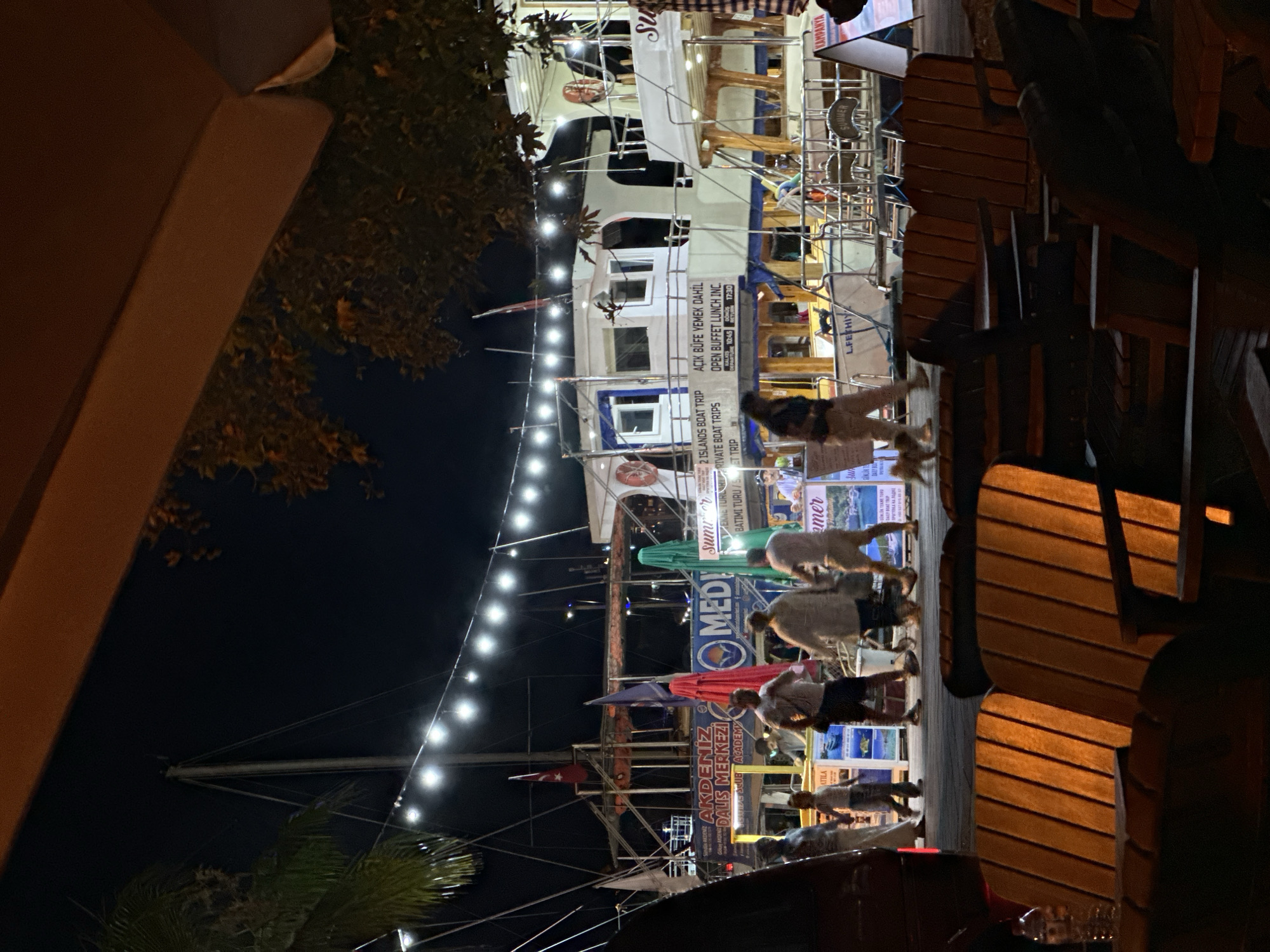 A quiet evening along the waterfront and streets of Fethiye
