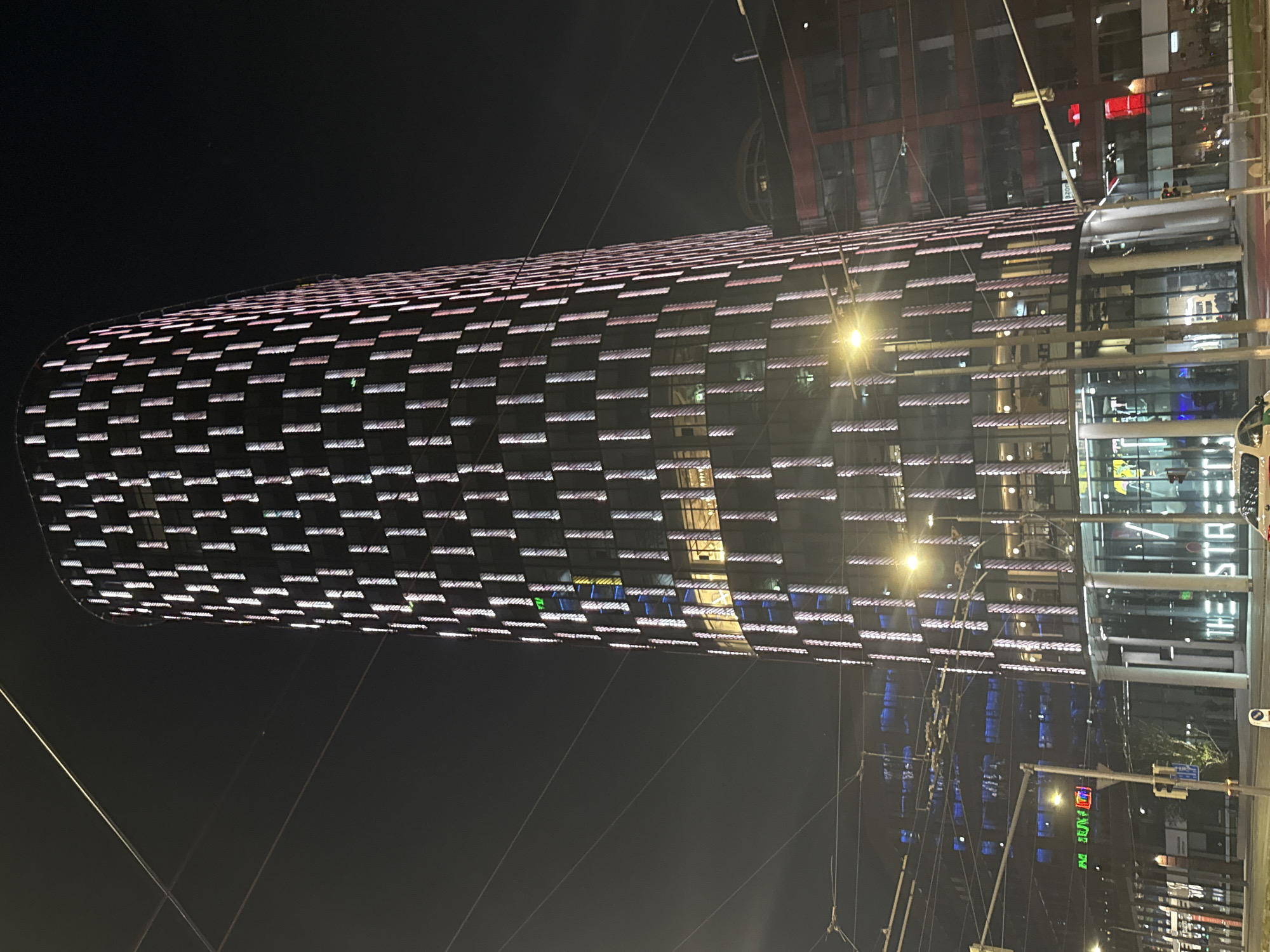 Evening tour of illuminated Bratislava towers and street scenes