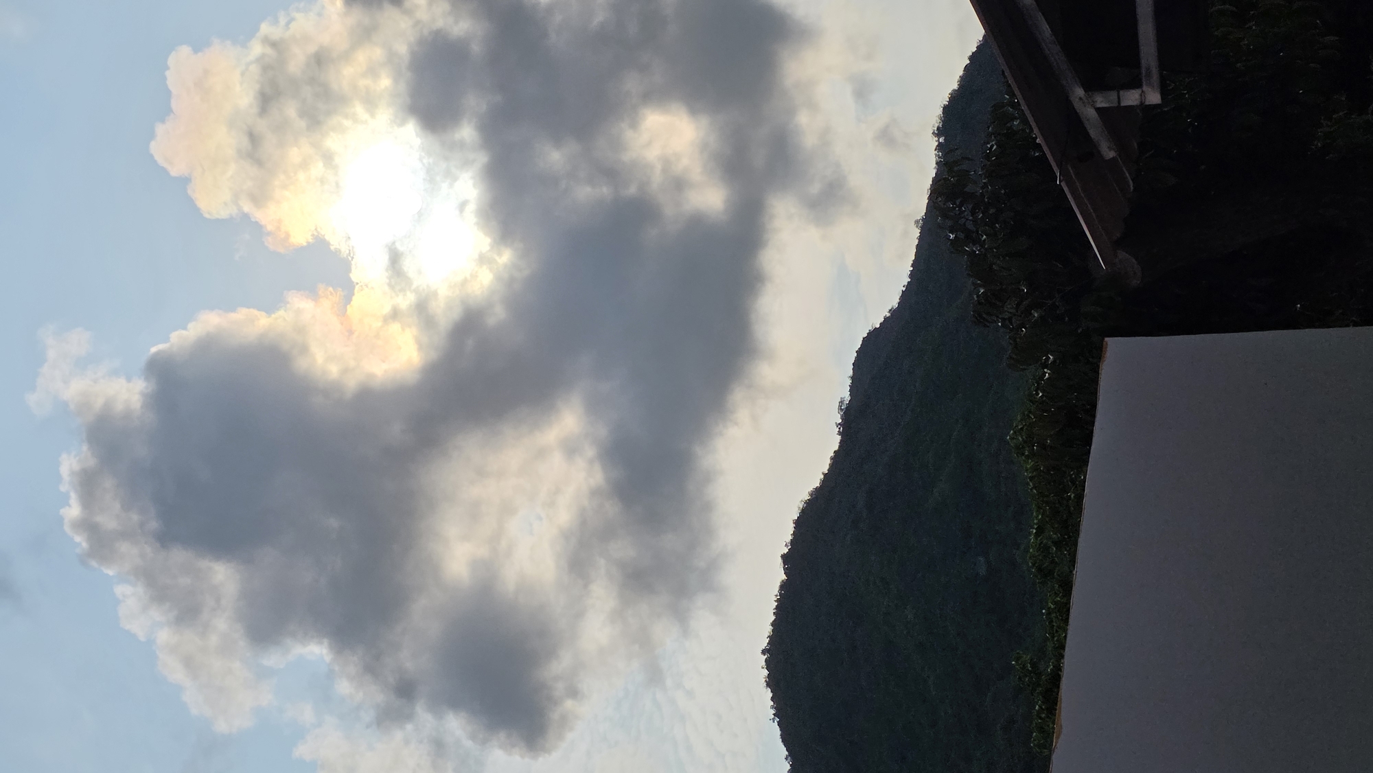Cloud formations observed over Vietnam heritage area mountains