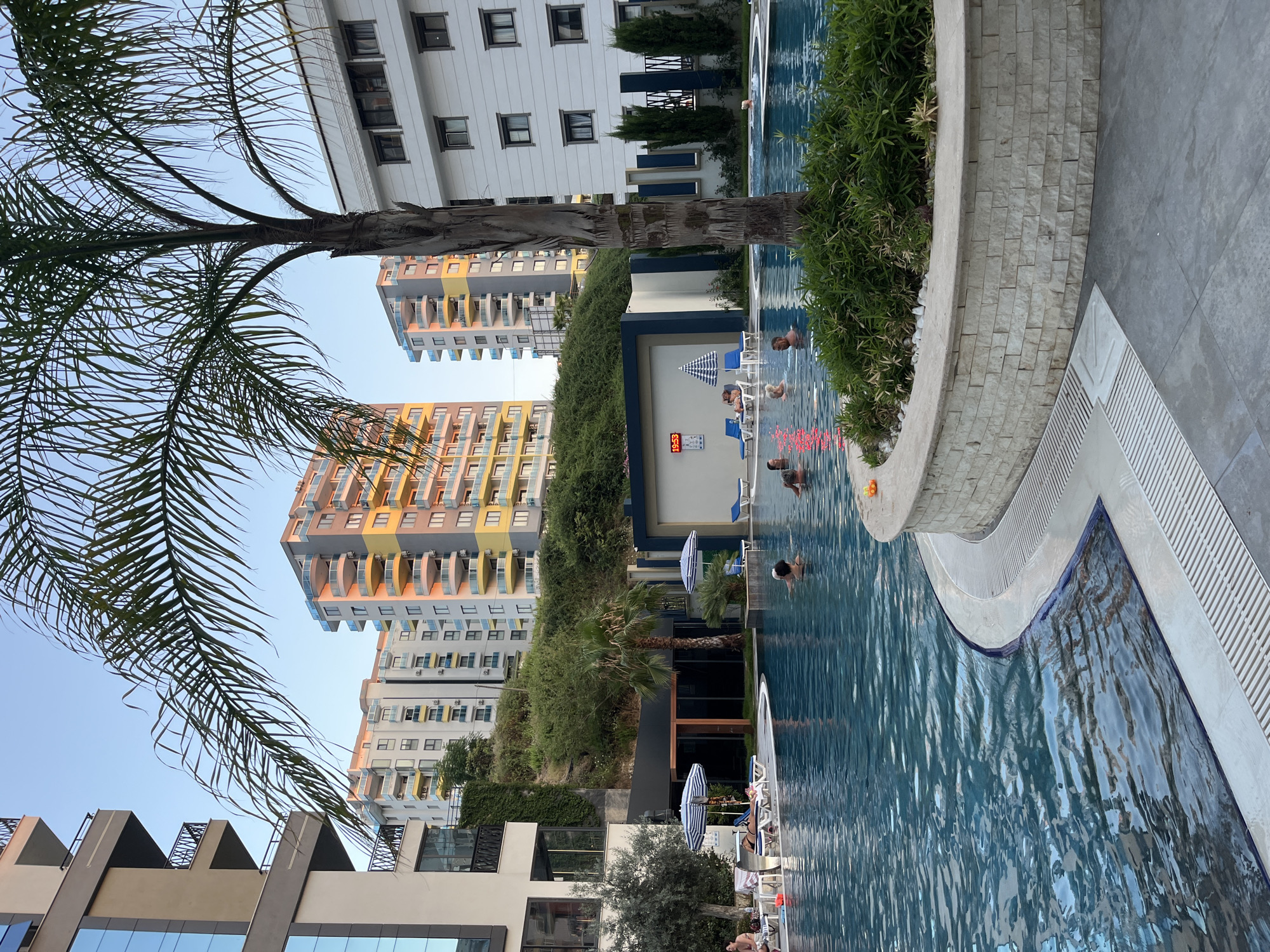 Poolside afternoon at a residential complex in Alanya