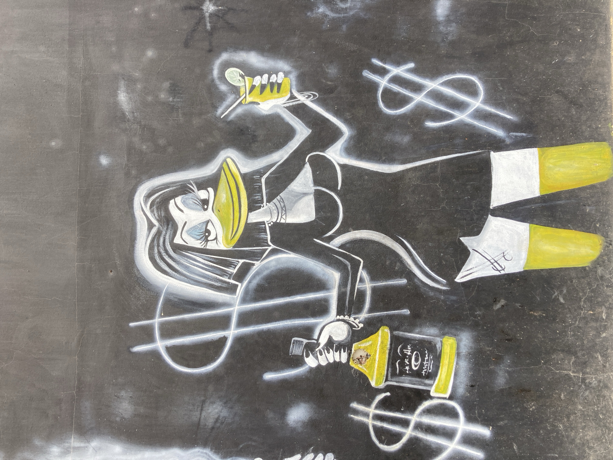 Cartoon duck murals and street art around Gwarinpa, Nigeria