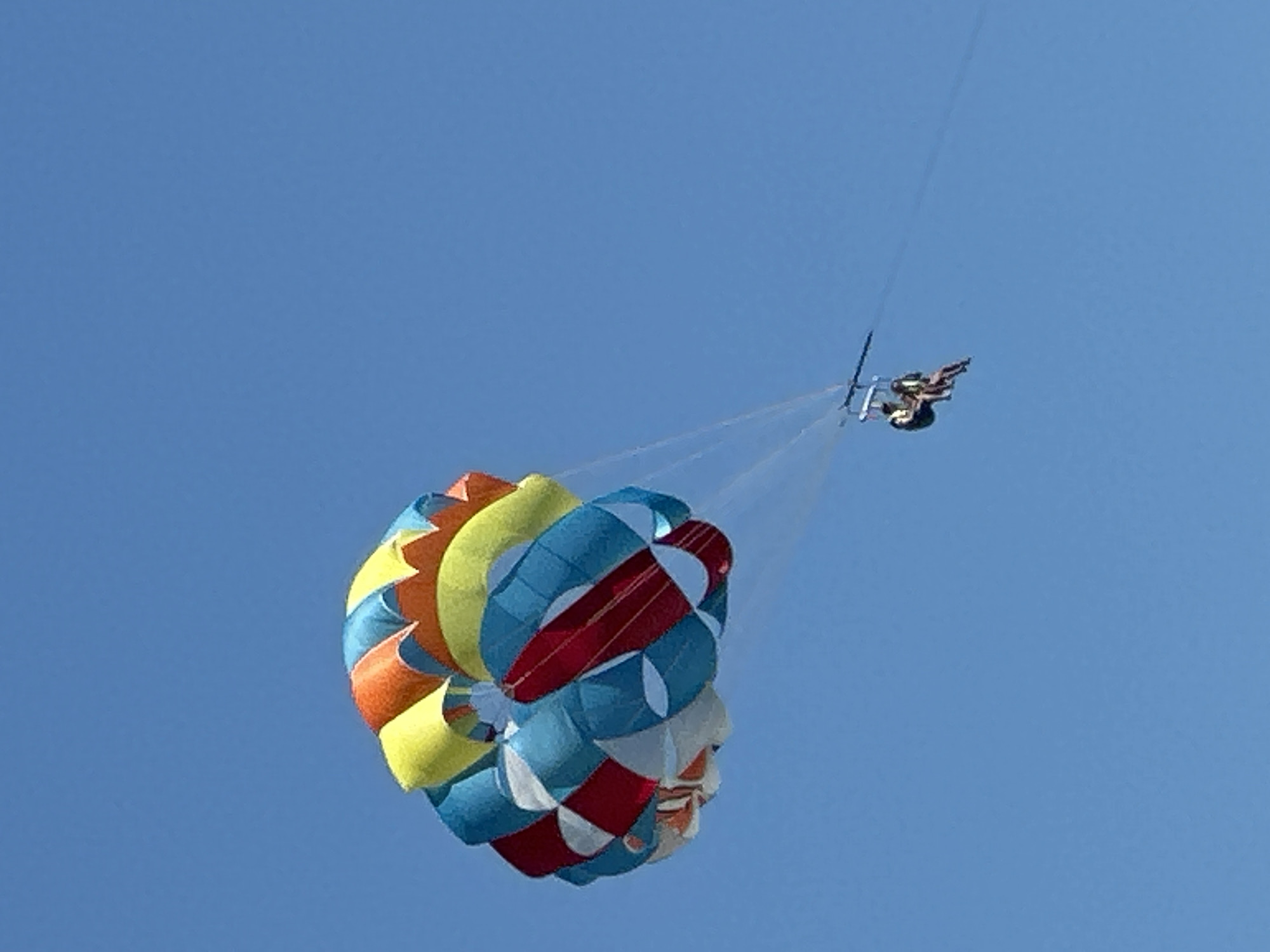 Parasailing and water activities off Montenegro's Boreti coast