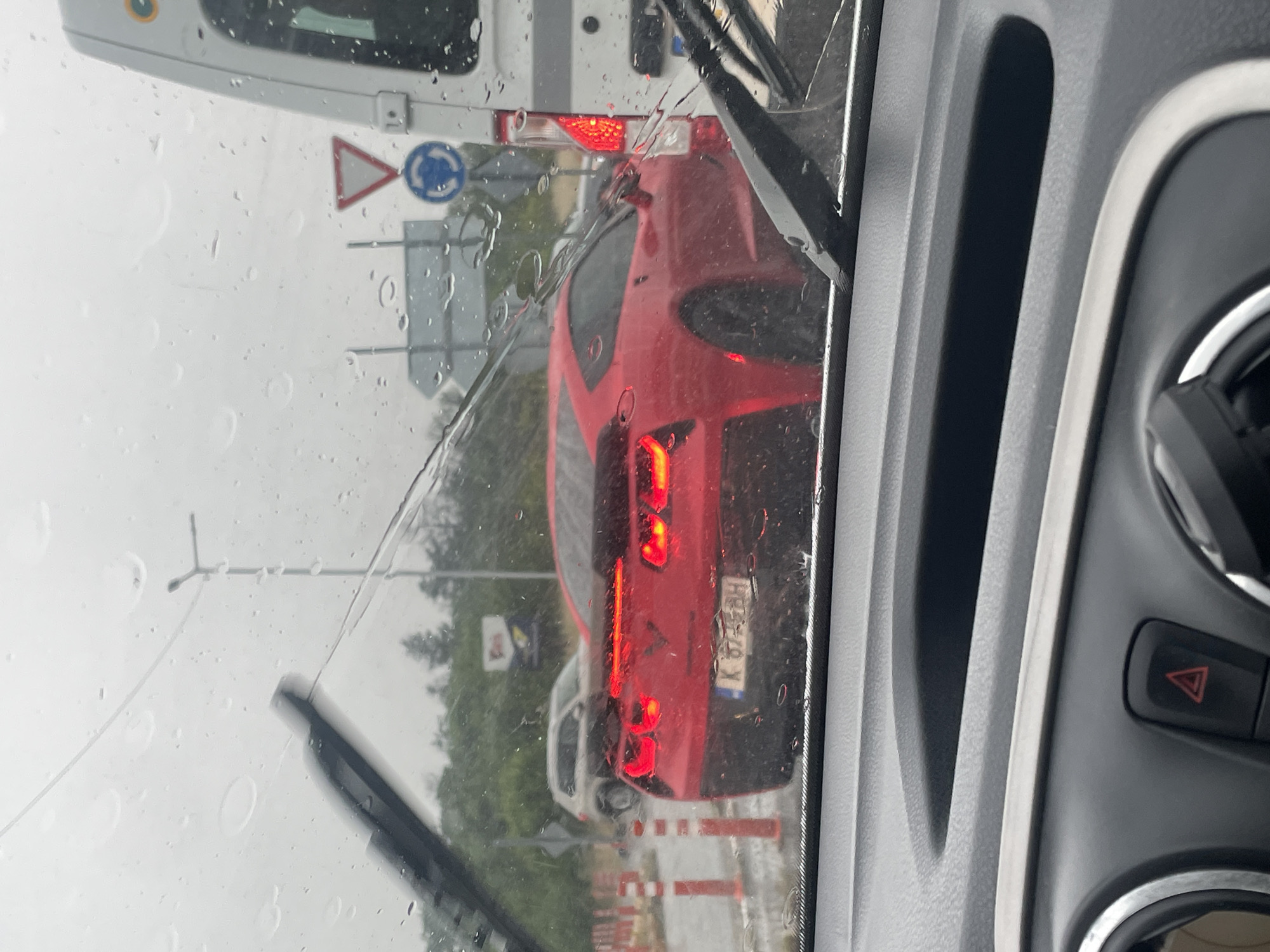 Rainy day documentation spans driving, infrastructure, electronics work