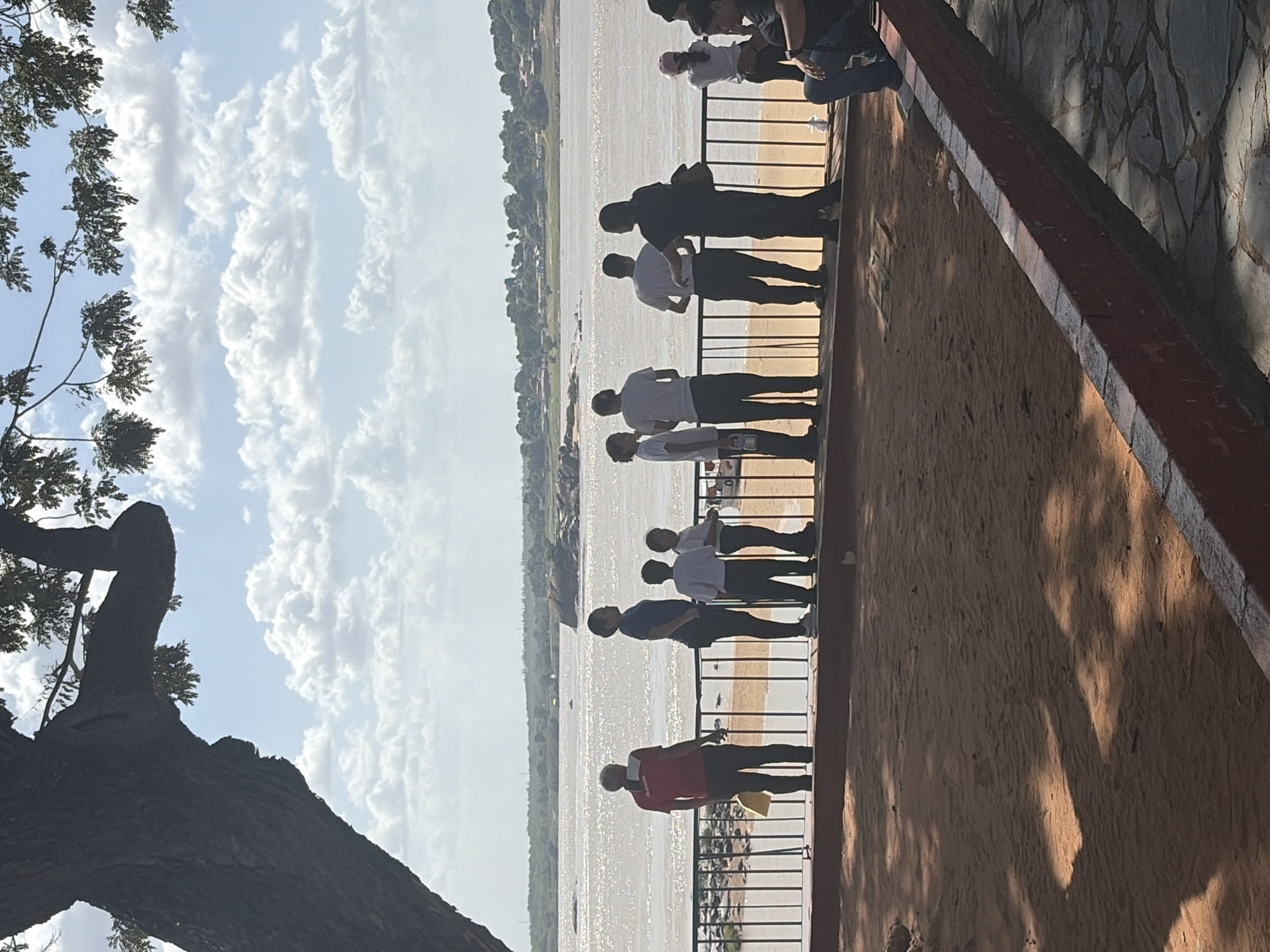 Evening riverside leisure activity observed in Ciudad Bolivar, Venezuela