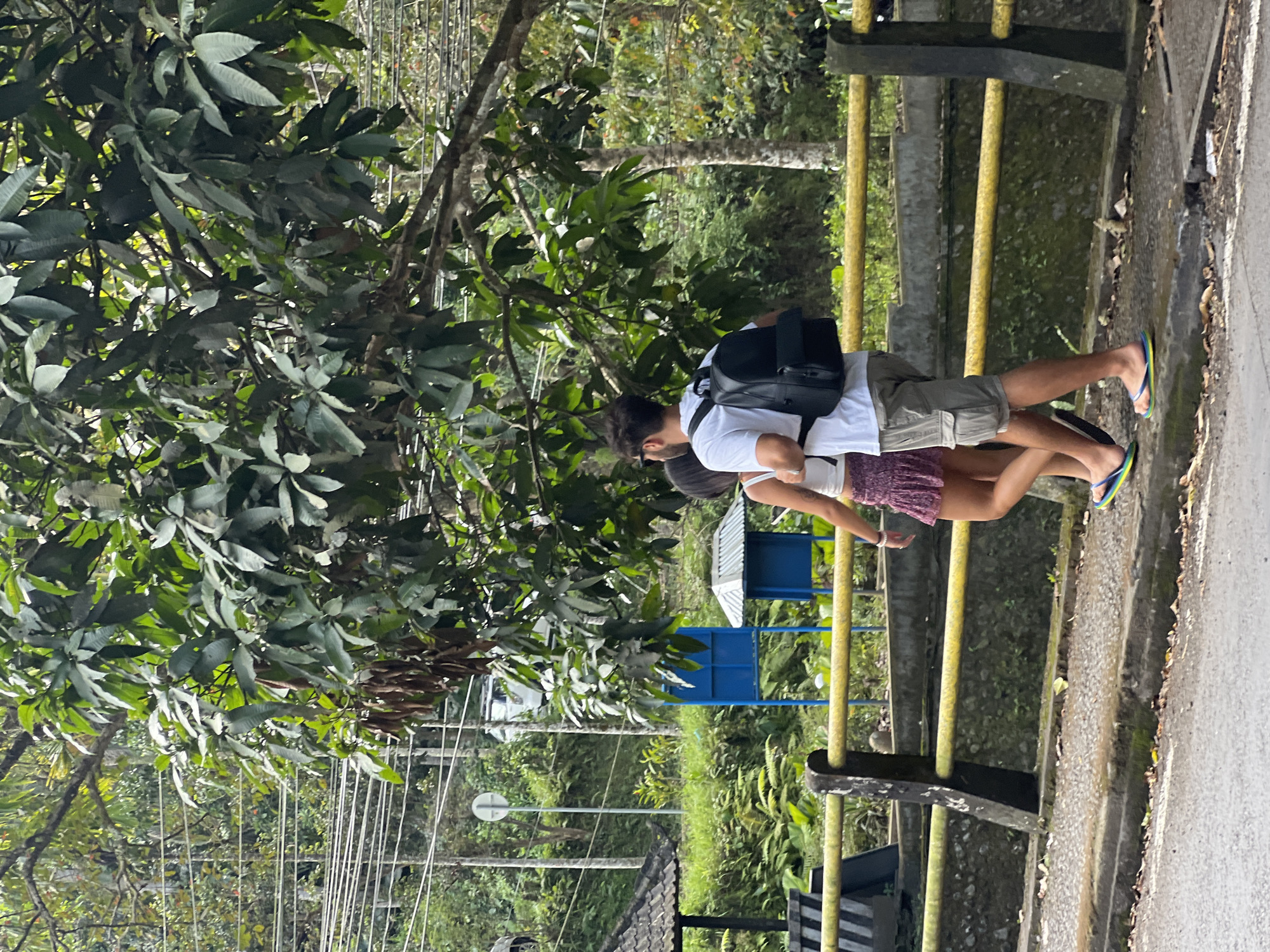 Around Tirta Empul Temple, Tampaksiring — jungle, temples, and traffic