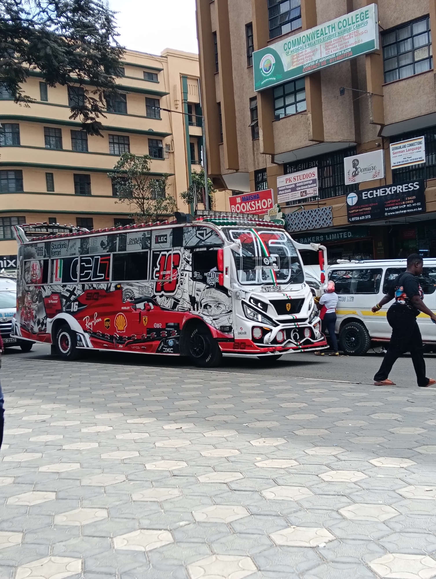 Decorated matatus spotted in Nairobi streets during morning commute