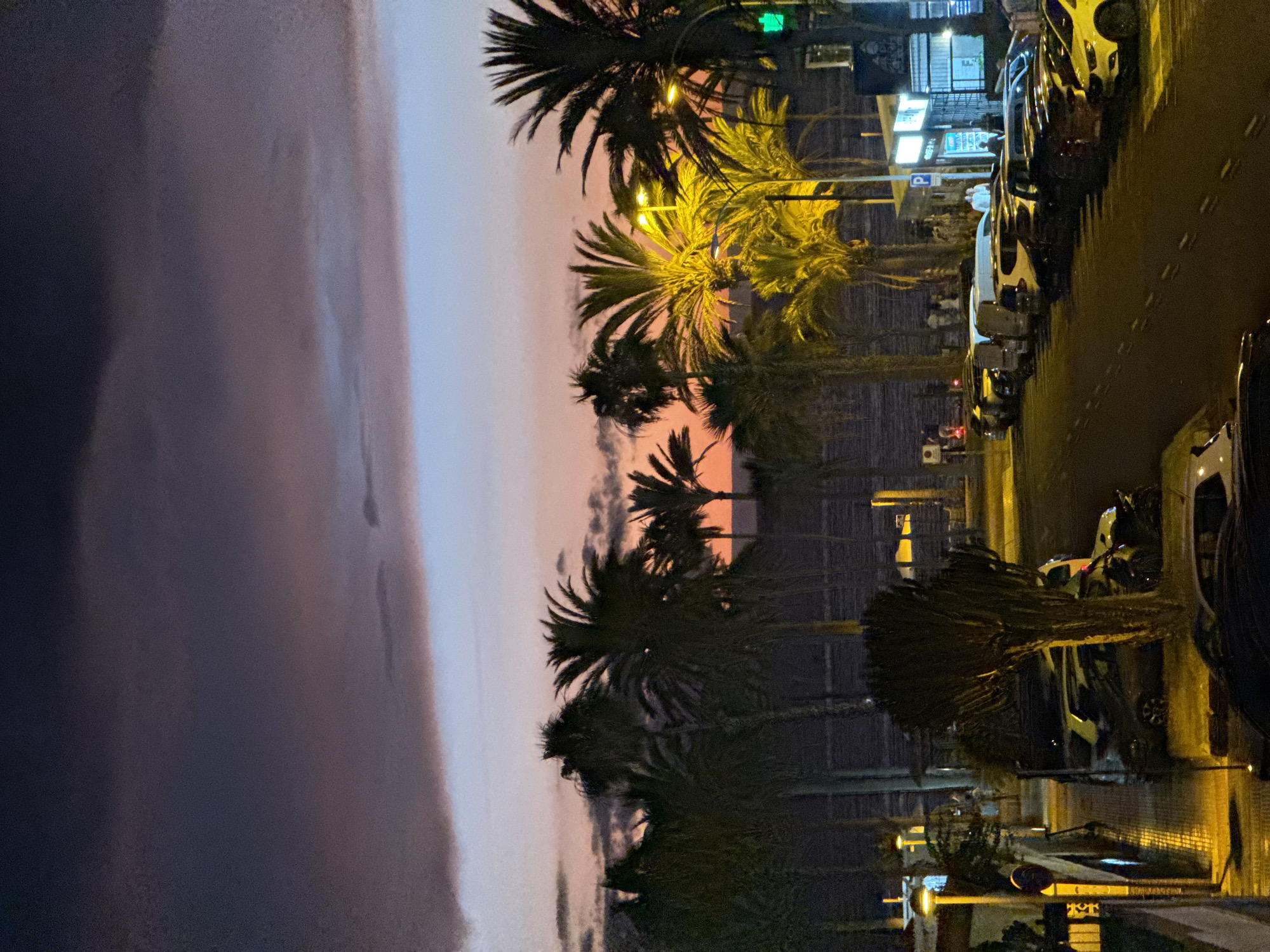 Tenerife resort strip at sunset, from waves to nightlife