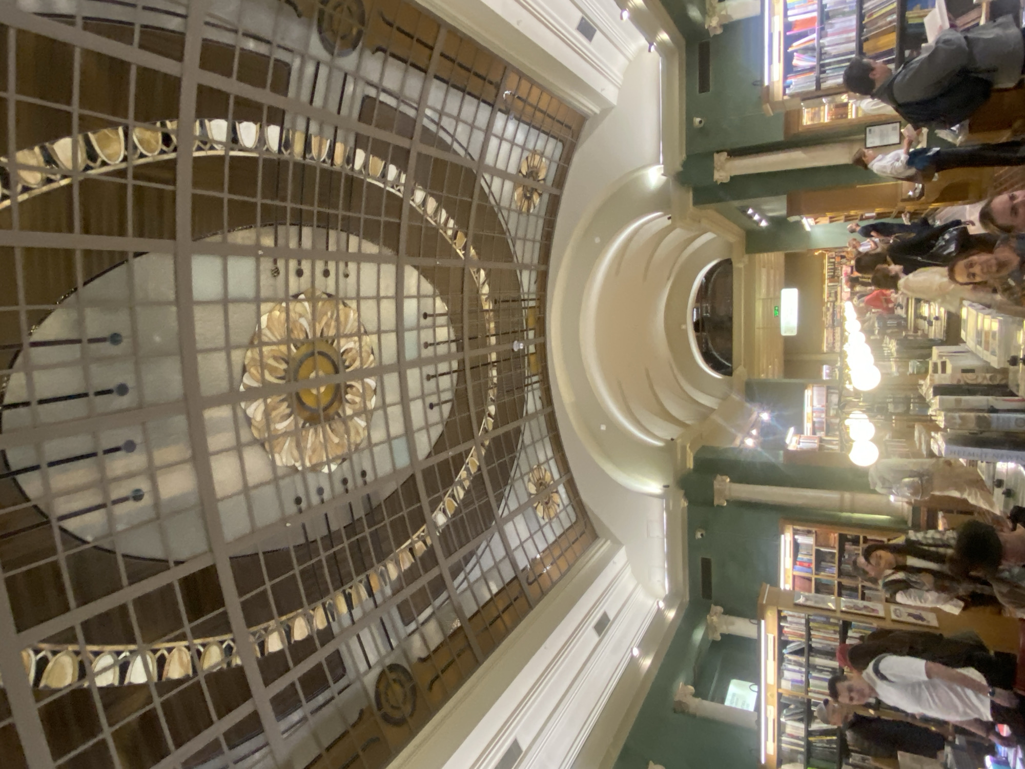 Rainy afternoon browsing Saint Petersburg's famous House of Books