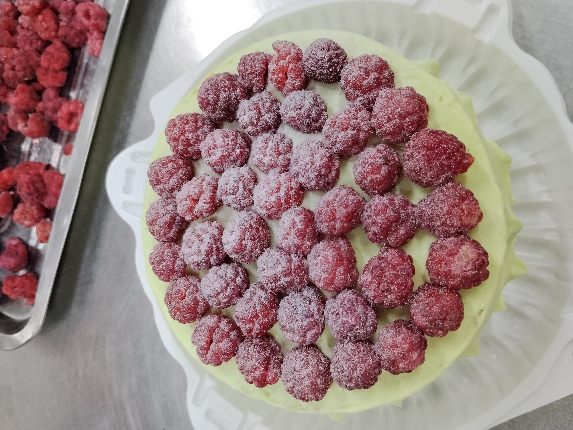 Bakery dessert spread prepped and ready for display