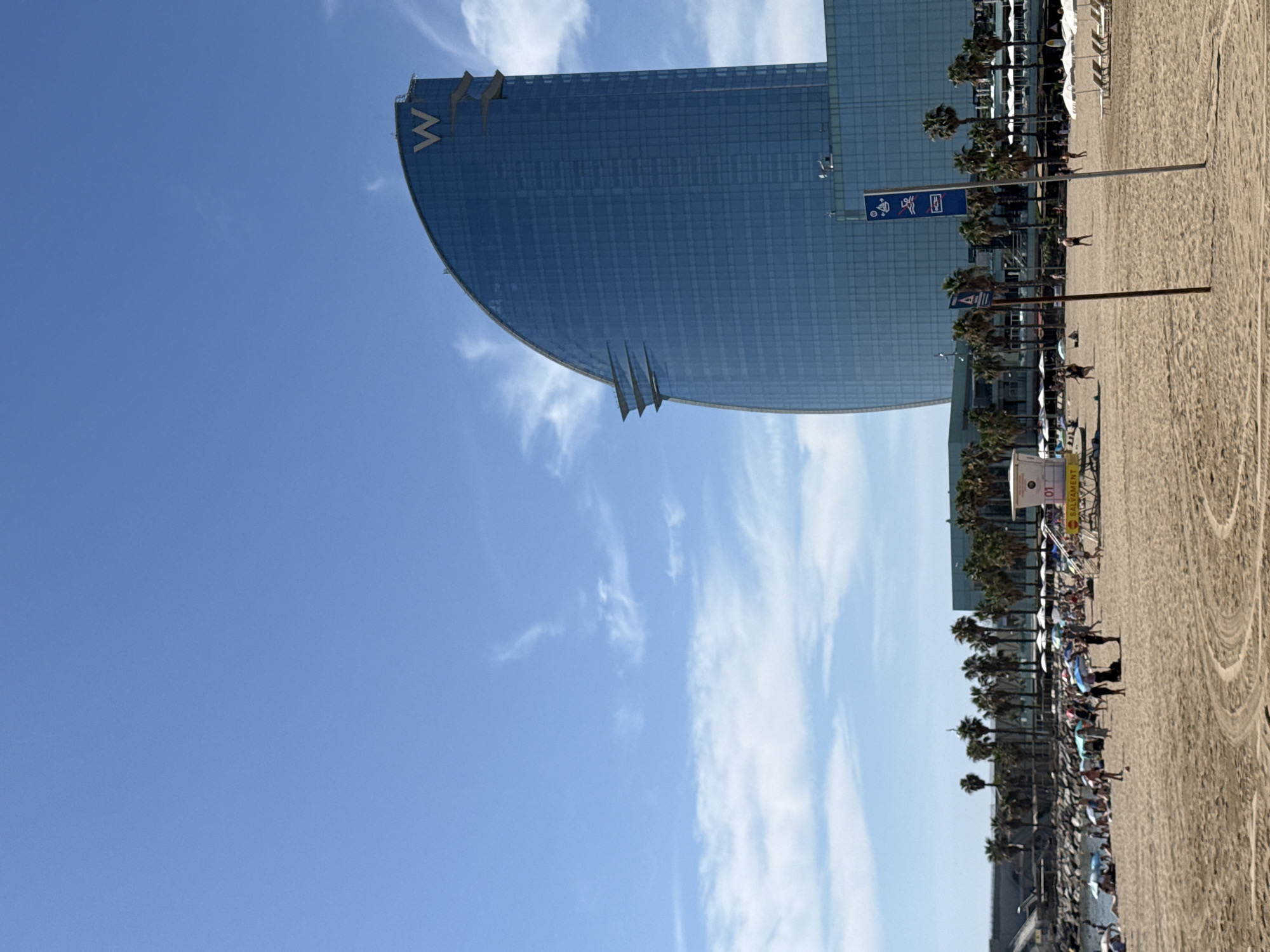 Morning fitness activities at Barcelona's Nova Icària Beach