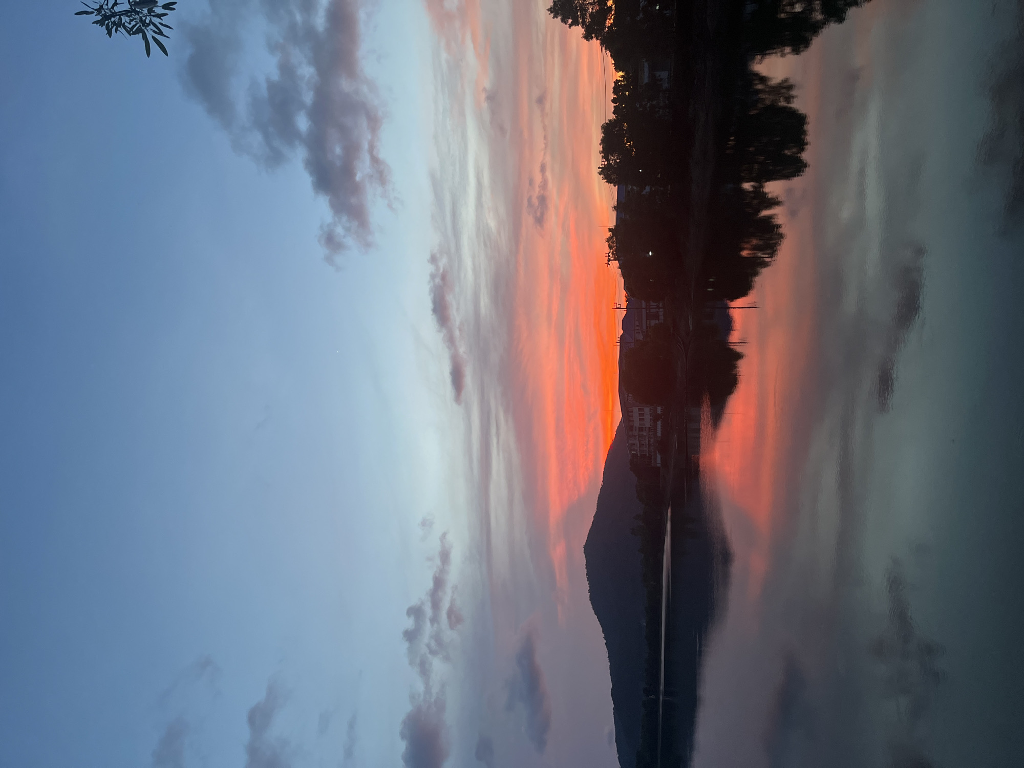 Sunset observed over water in Baan Harn, Thailand