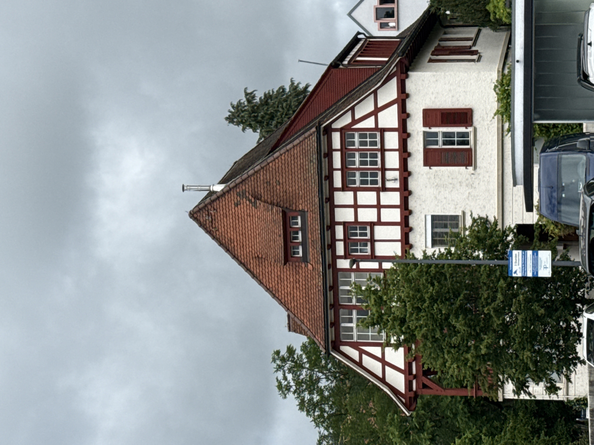 Morning scenes from rainy day in Waldshut, Germany