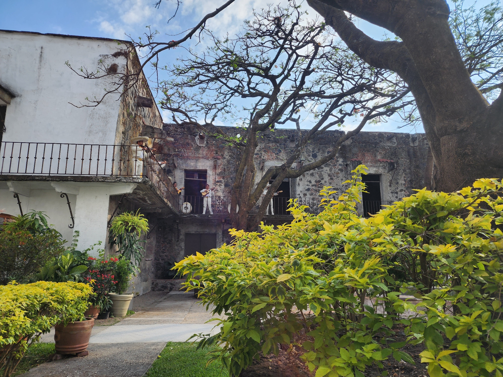 Mariachi performers entertain at historic Hacienda de Cortes