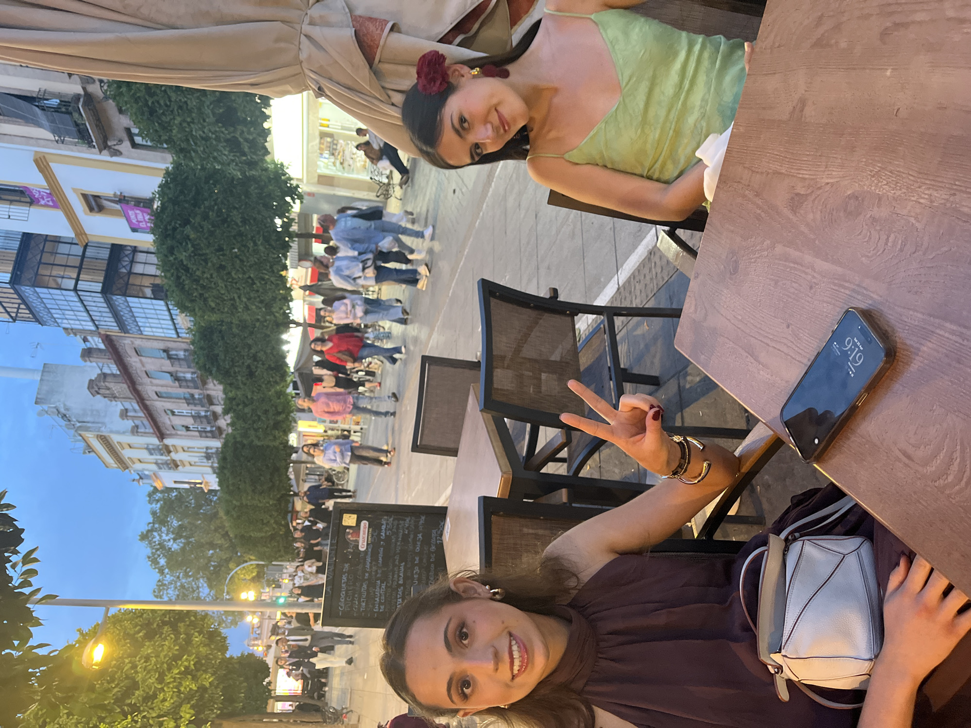Tourist captures everyday moments during afternoon in Seville, Spain
