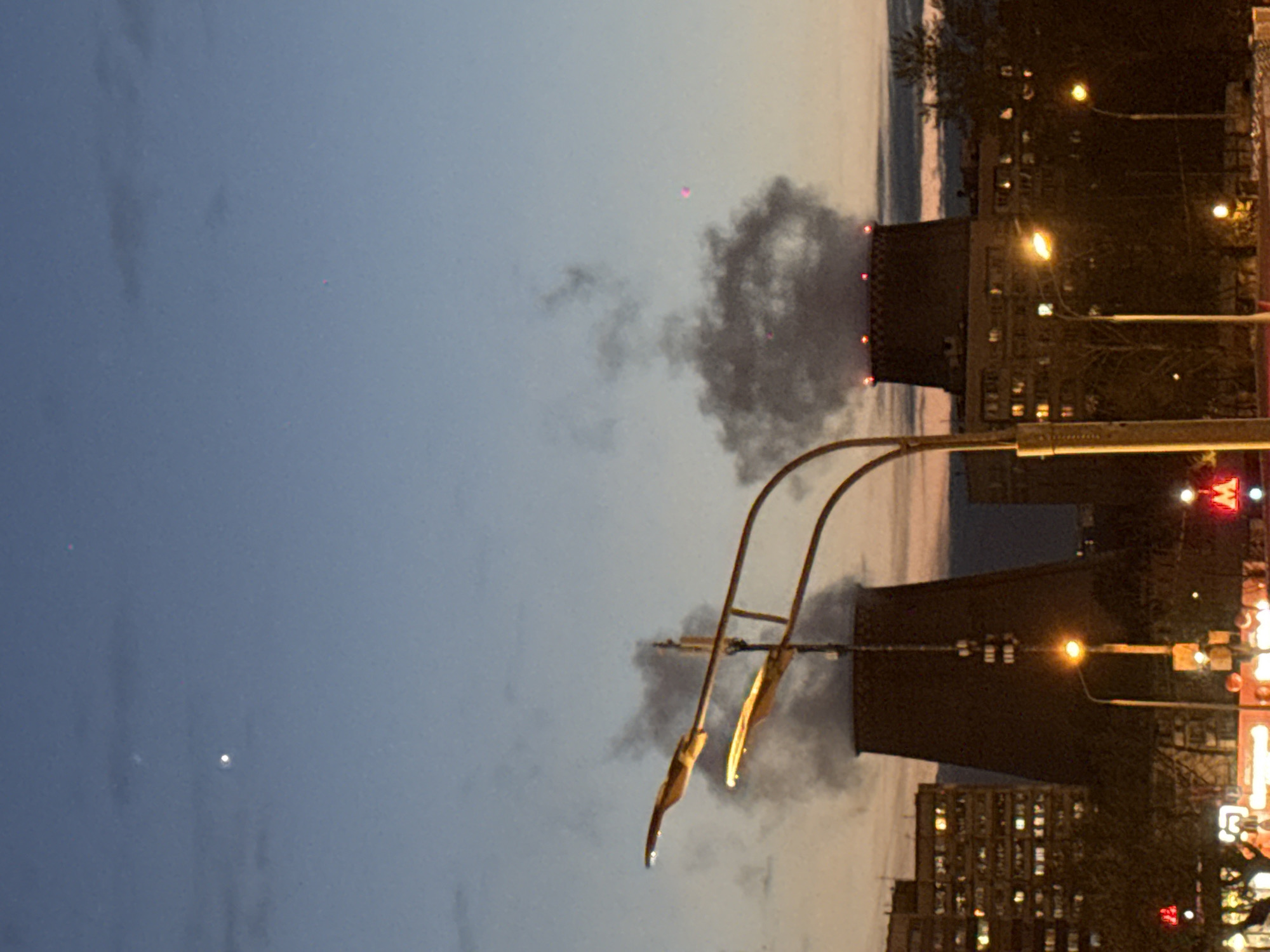 Twilight observed over Khimki cityscape, April 30