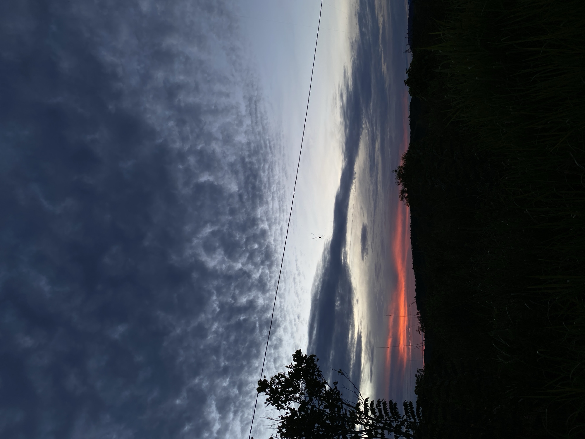 Dramatic dusk skies observed in Sosial, Indonesia