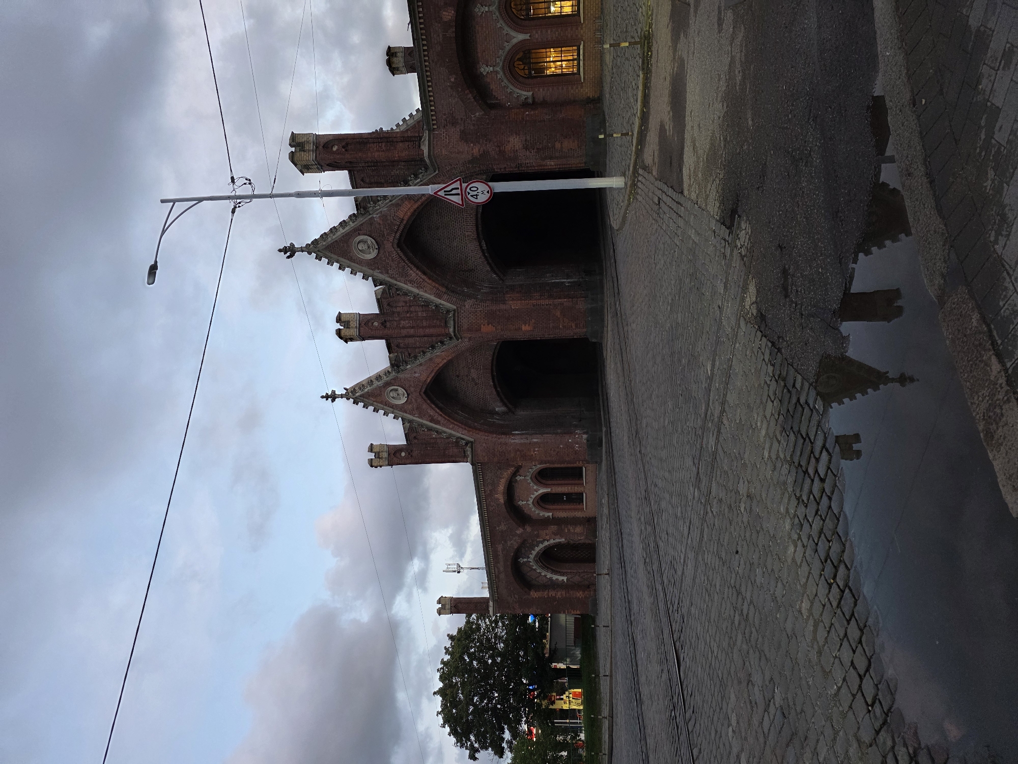 Kaliningrad's medieval brick gates up close