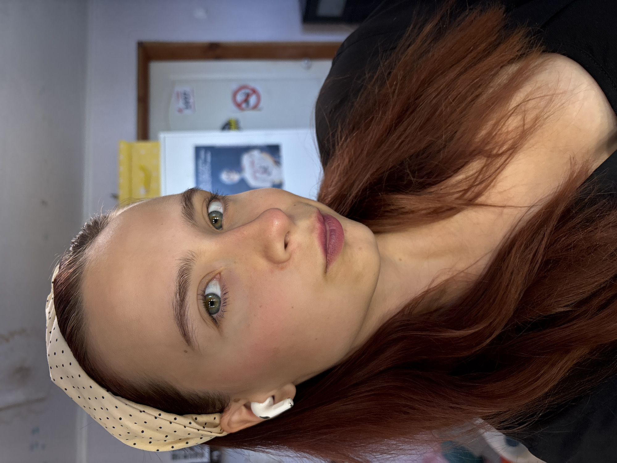Woman takes series of selfies in Perm, Russia