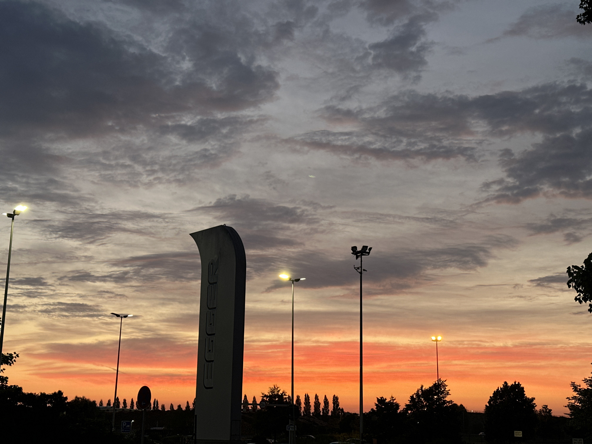 Sunset over Wismar, from sky to ground level